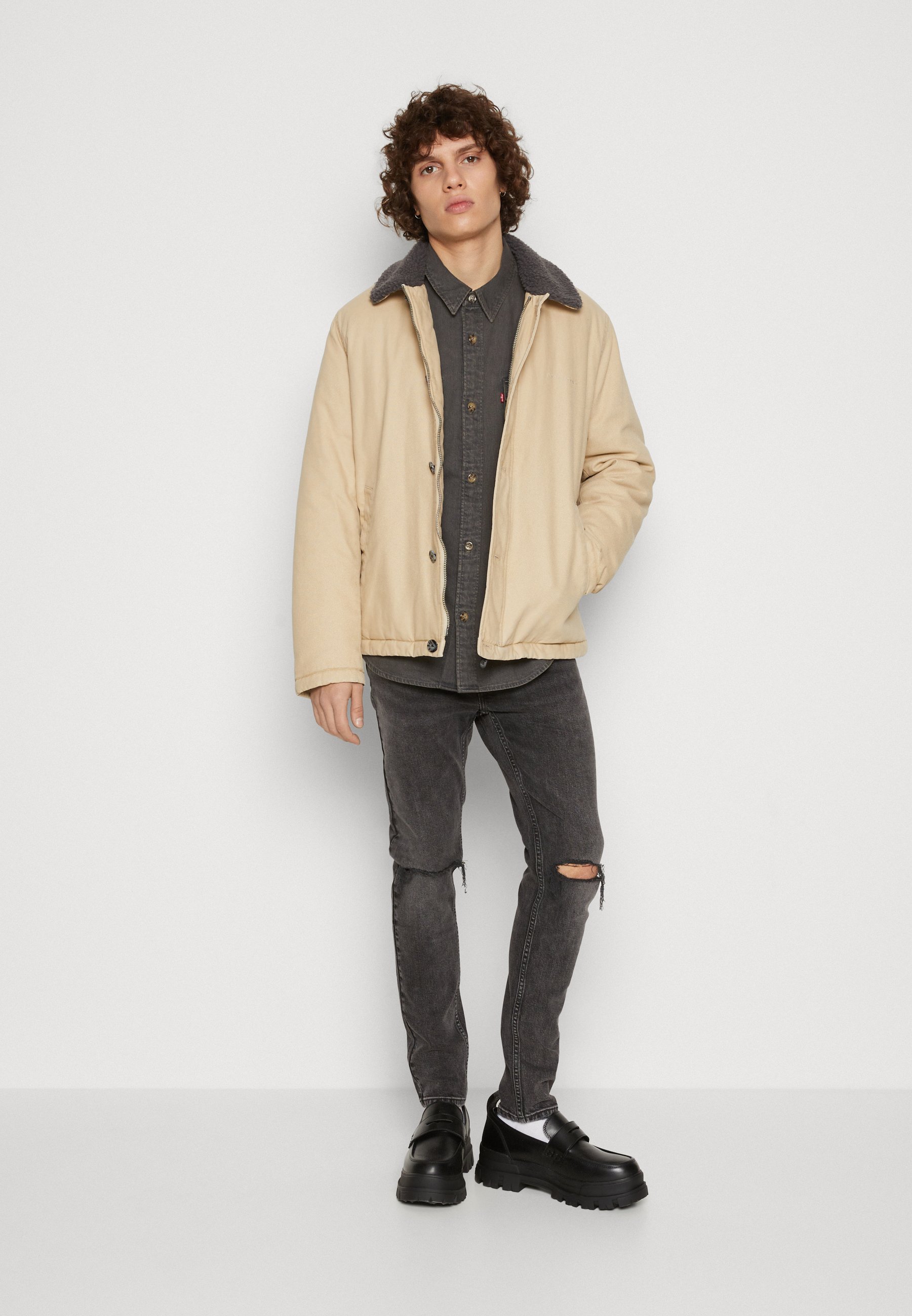 Levi's® RELAXED FIT WESTERN - Shirt - sophomore year/grey denim