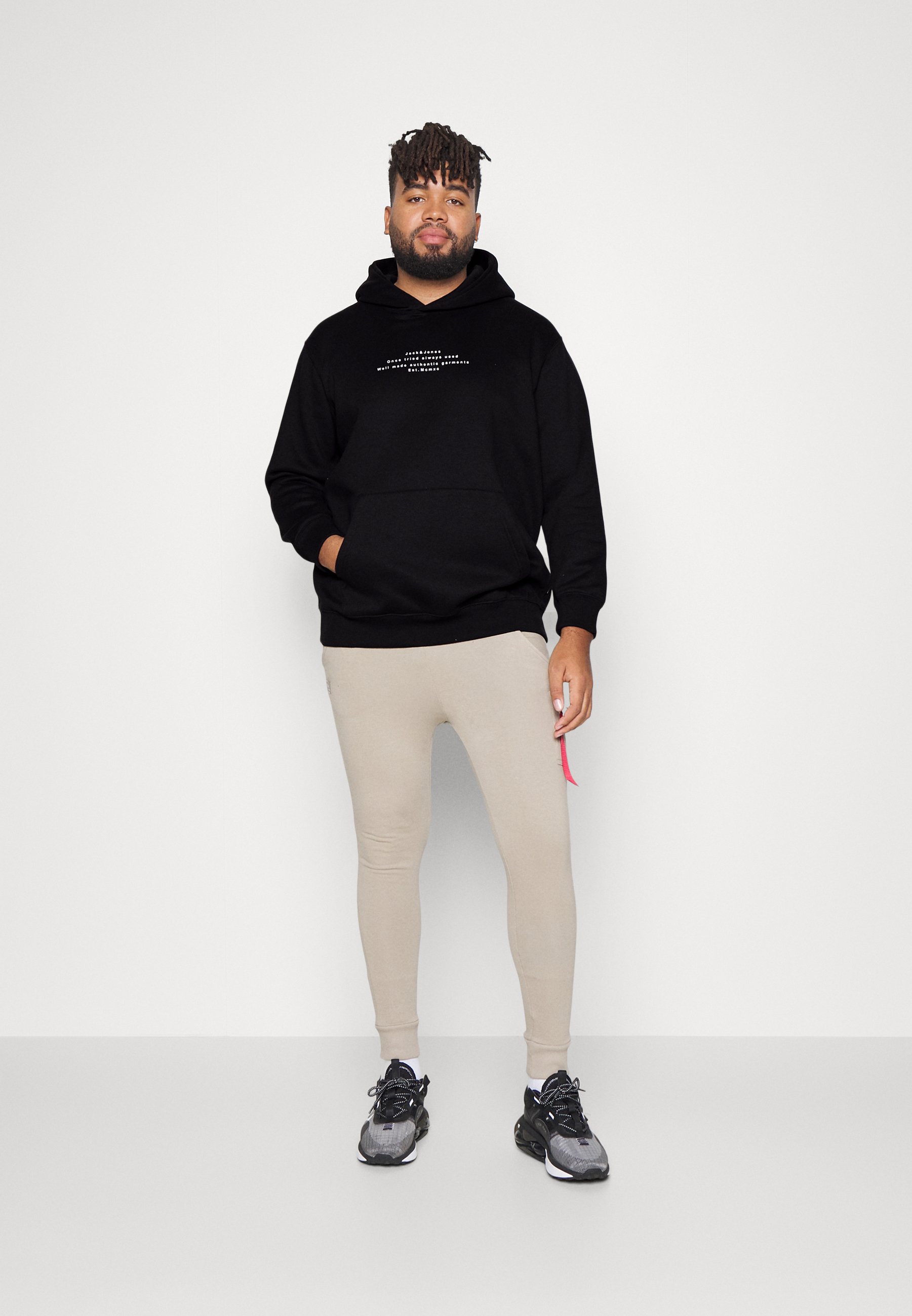 Jack &Jones JJEVAN HOOD - Sweatshirt - black
