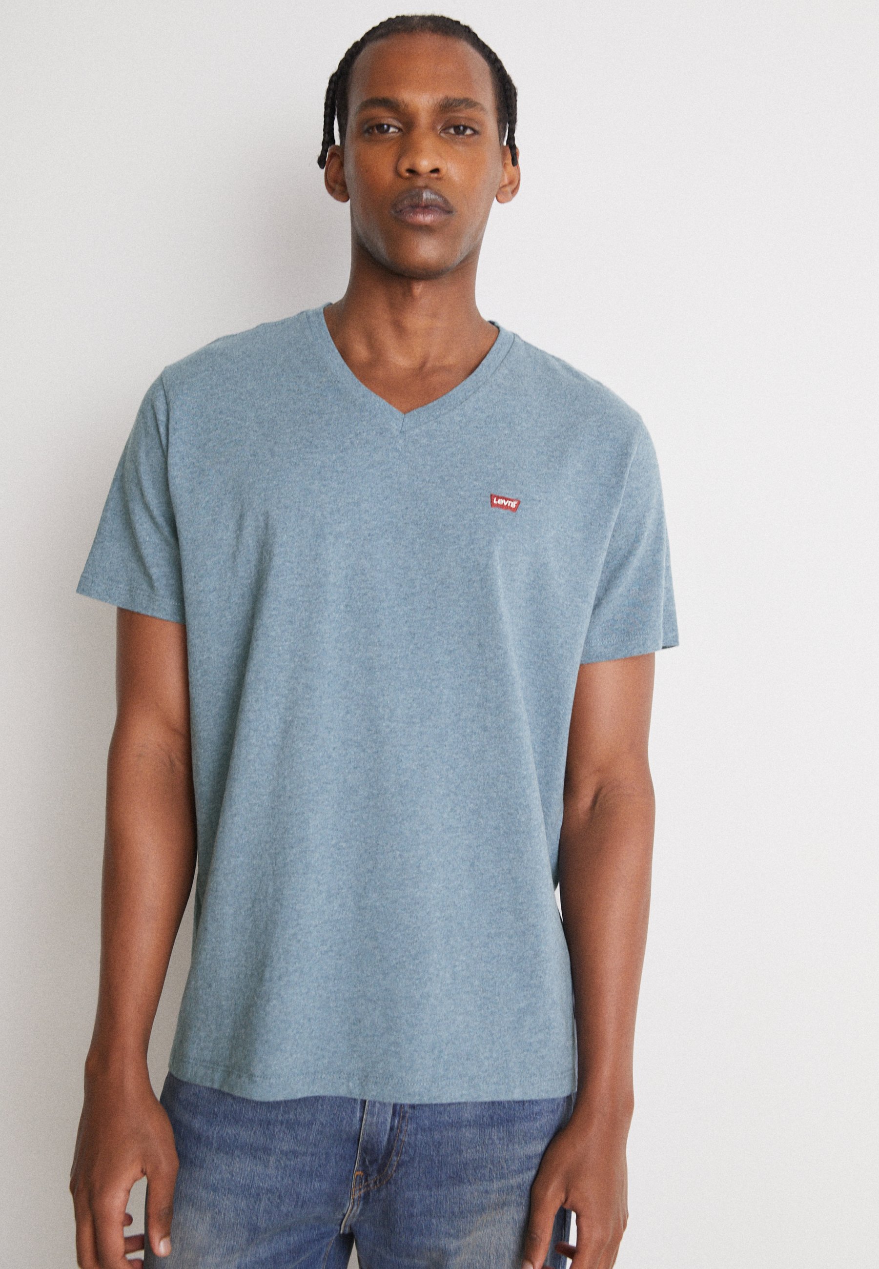 Levi's® ORIGINAL - Basic T-shirt - indigo wash heather/mottled blue