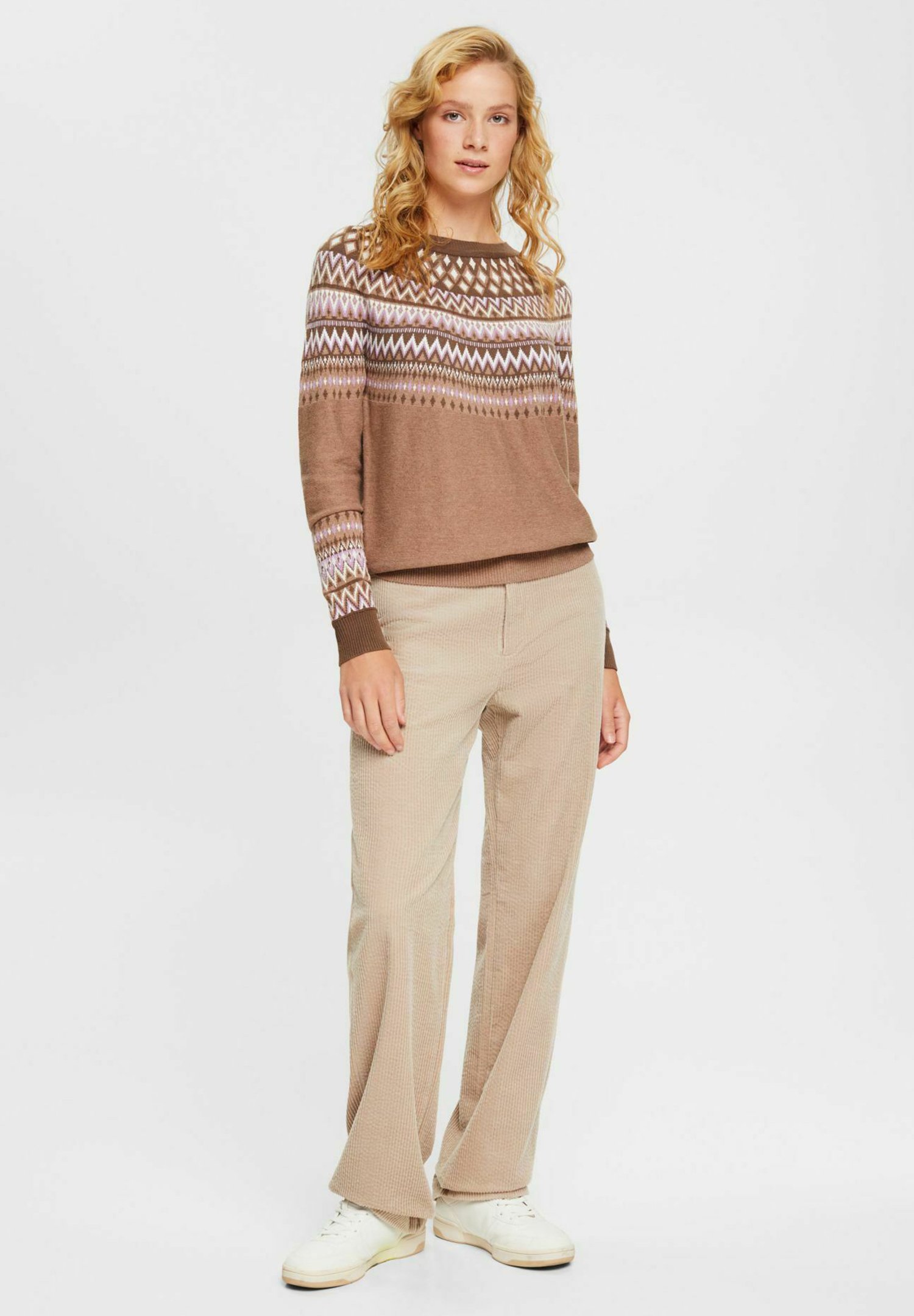 Esprit F SUS JACQUARD - Jumper - taupe