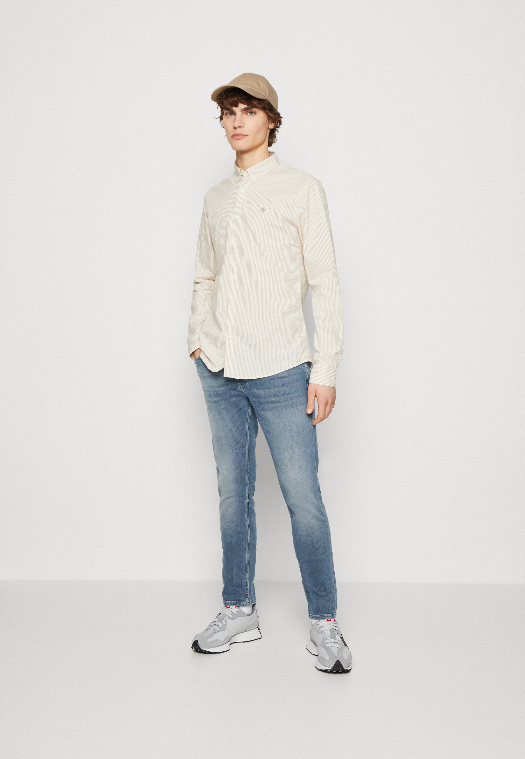 Scotch & Soda ESSENTIAL STRIPE SHIRT - Shirt - sand