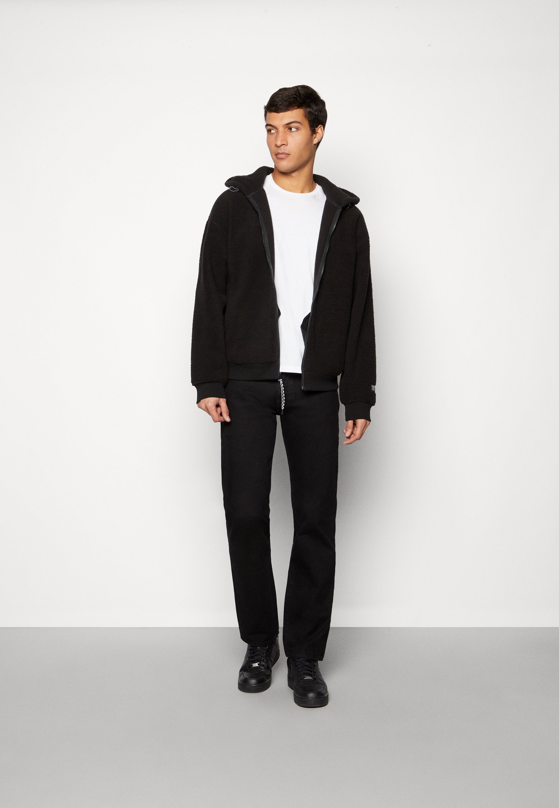 Levi's® 501® ORIGINAL - Straight leg jeans - selvedge black/black denim