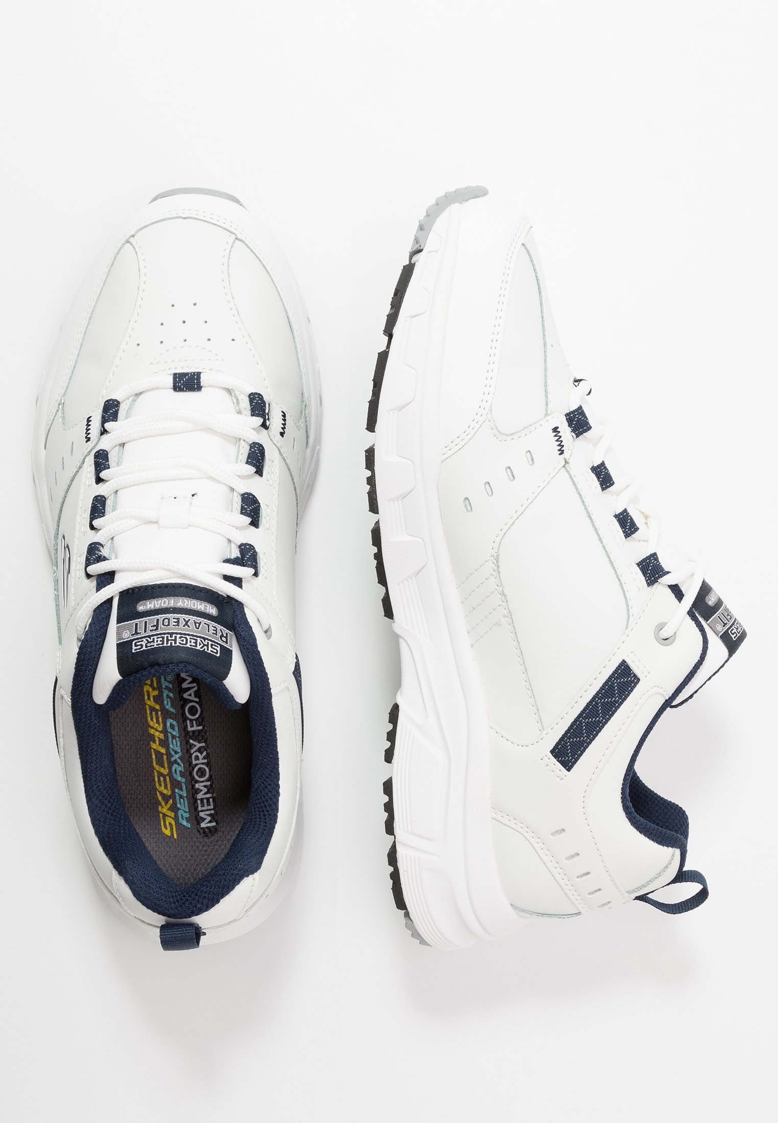 Skechers OAK CANYON - Trainers - white/navy/white