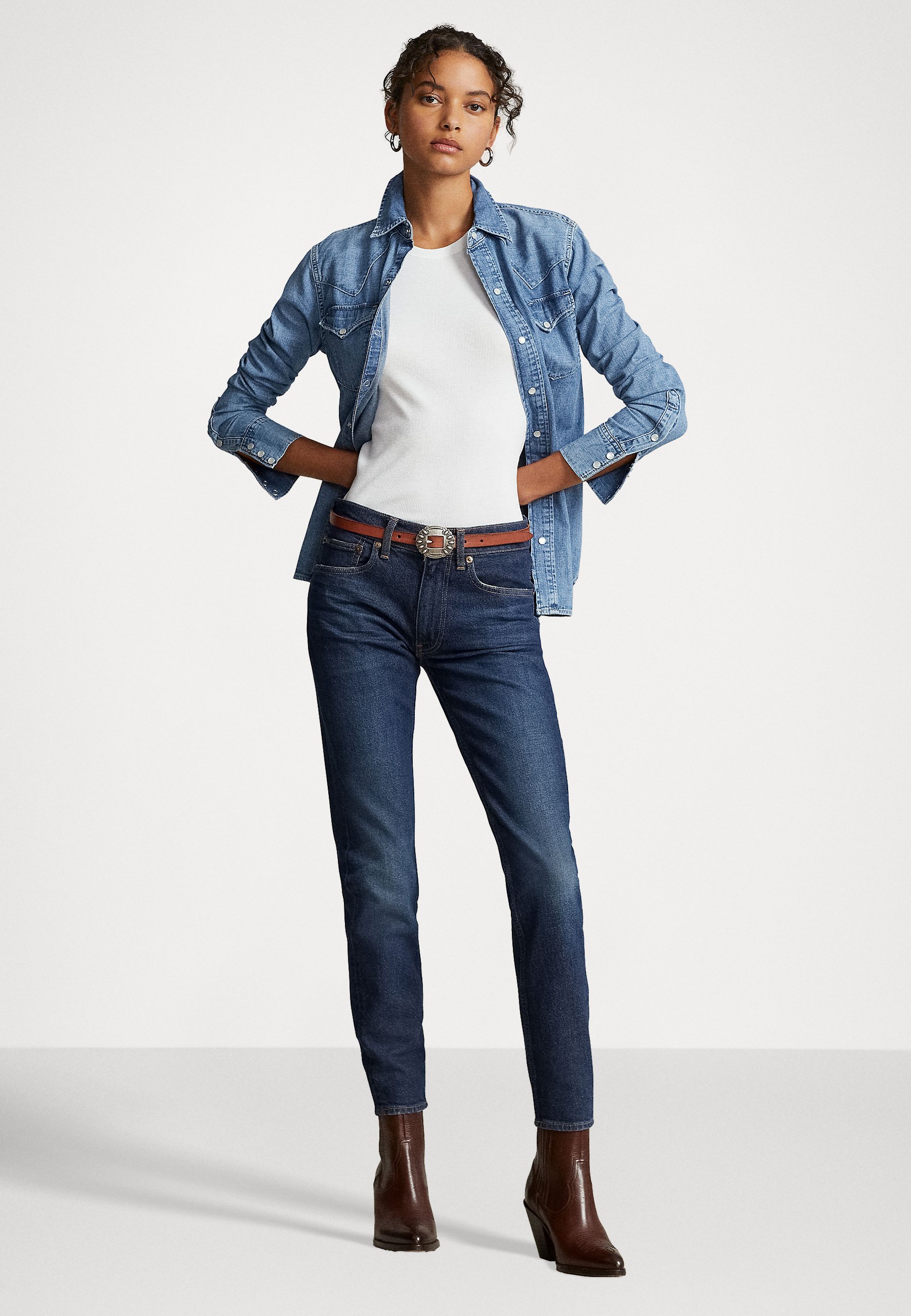Polo Ralph Lauren TOMPKINS - Jeans Skinny Fit - dark indigo/dark blue
