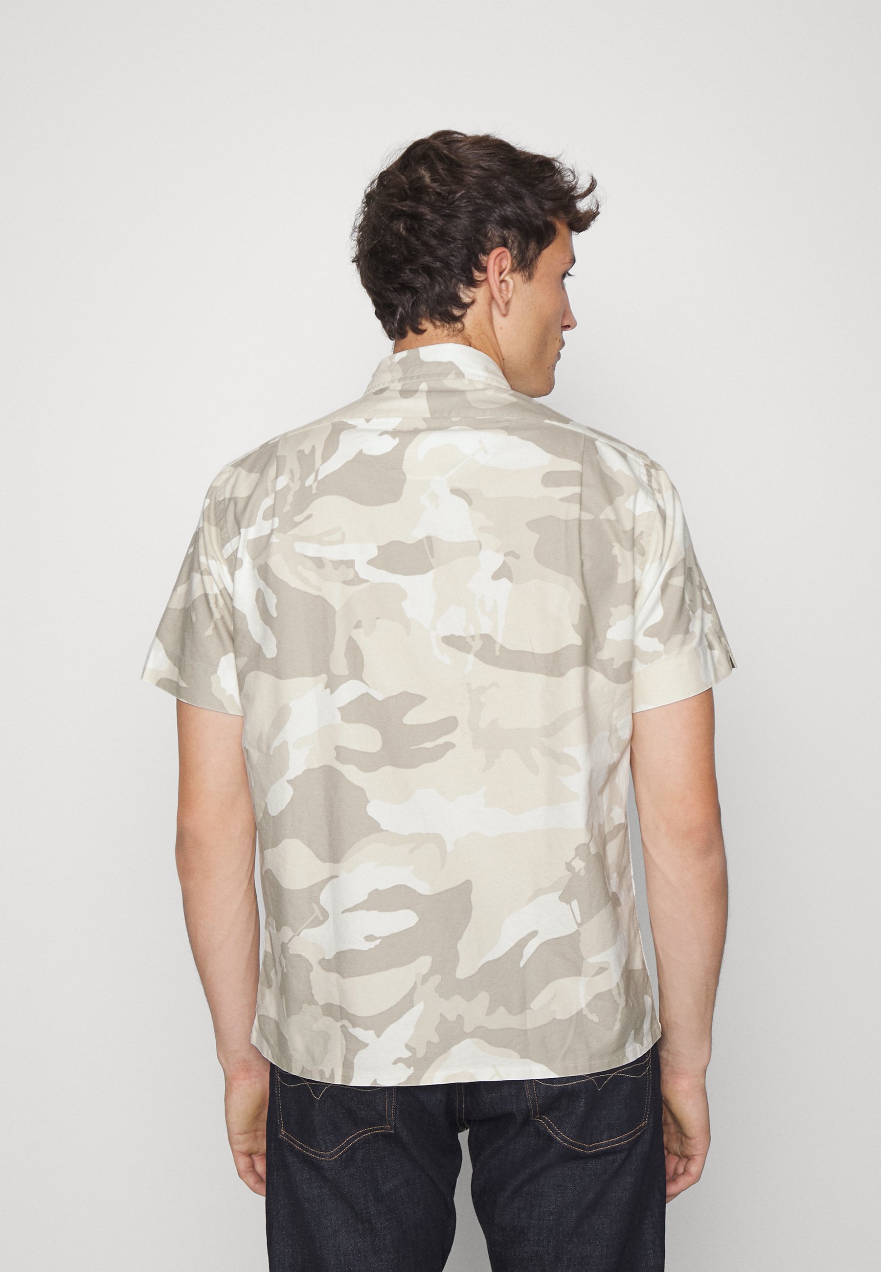 Polo Ralph Lauren CLADYPPCSSS SHIRT - Shirt - classic stone player camo/grey