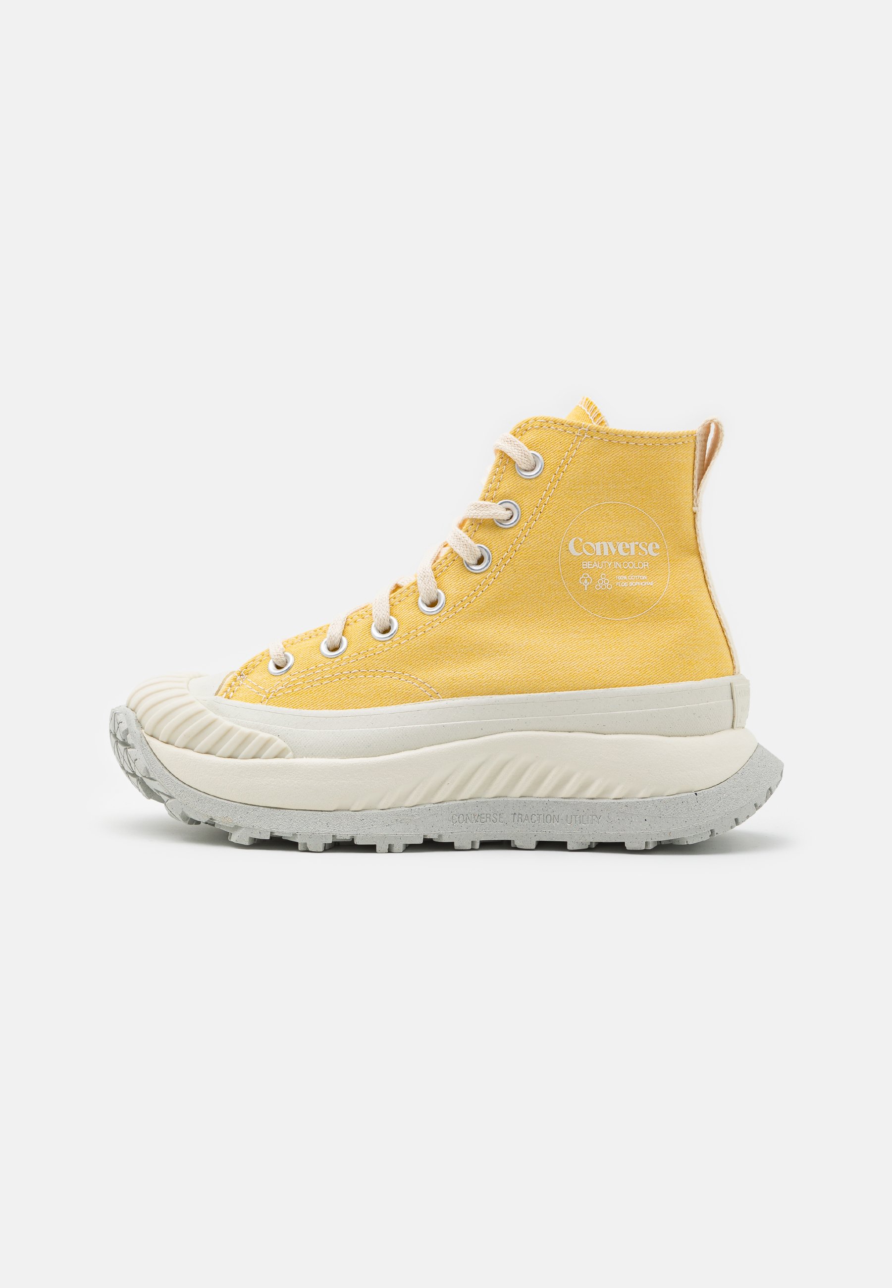 Converse CHUCK 70 AT-CX NATURE DYE UNISEX - High-top trainers - yellow/egret/light yellow
