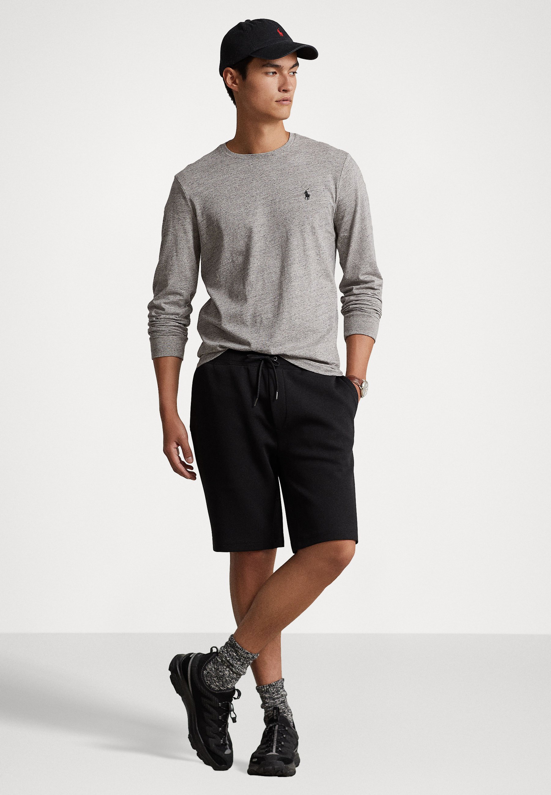 Polo Ralph Lauren CUSTOM SLIM FIT - Long sleeved top - dark vintage heather/grey