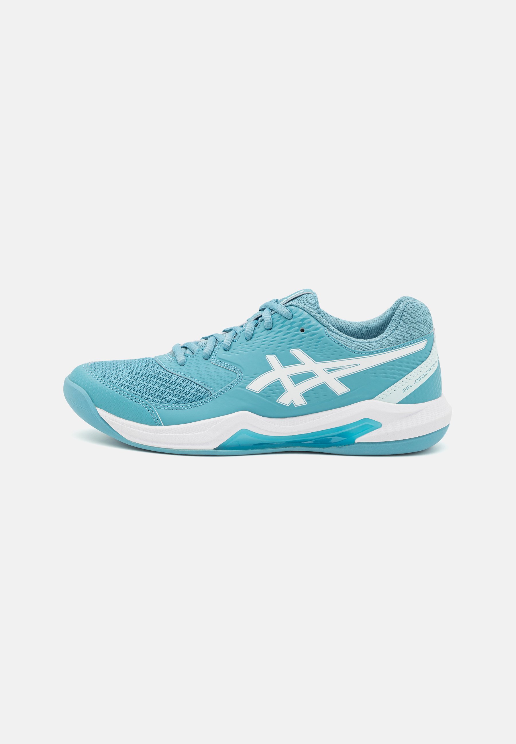 ASICS DEDICATE  INDOOR - Carpet court tennis shoes - gris blue/white/blue