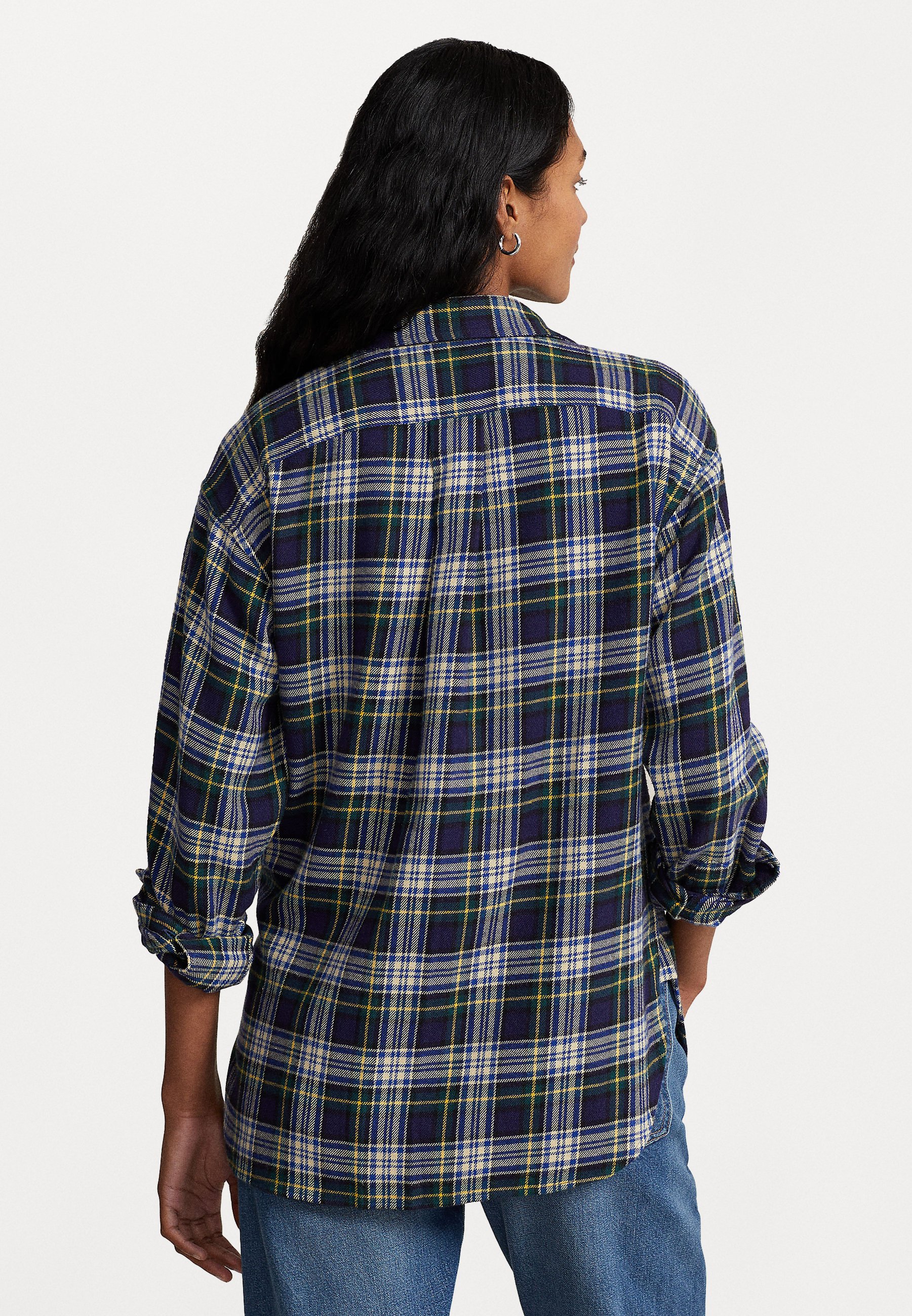 Polo Ralph Lauren LONG SLEEVE BUTTON FRONT SHIRT - Button-down blouse - blue