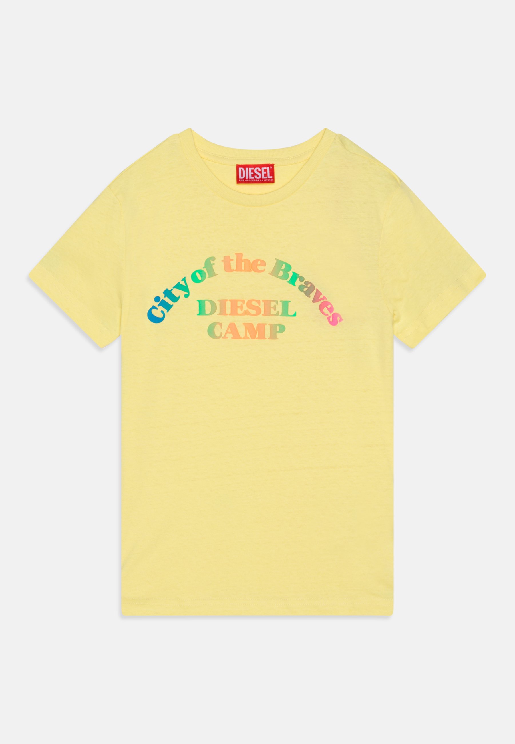 Diesel TINYC1 UNISEX - Print T-shirt - lemonade/yellow