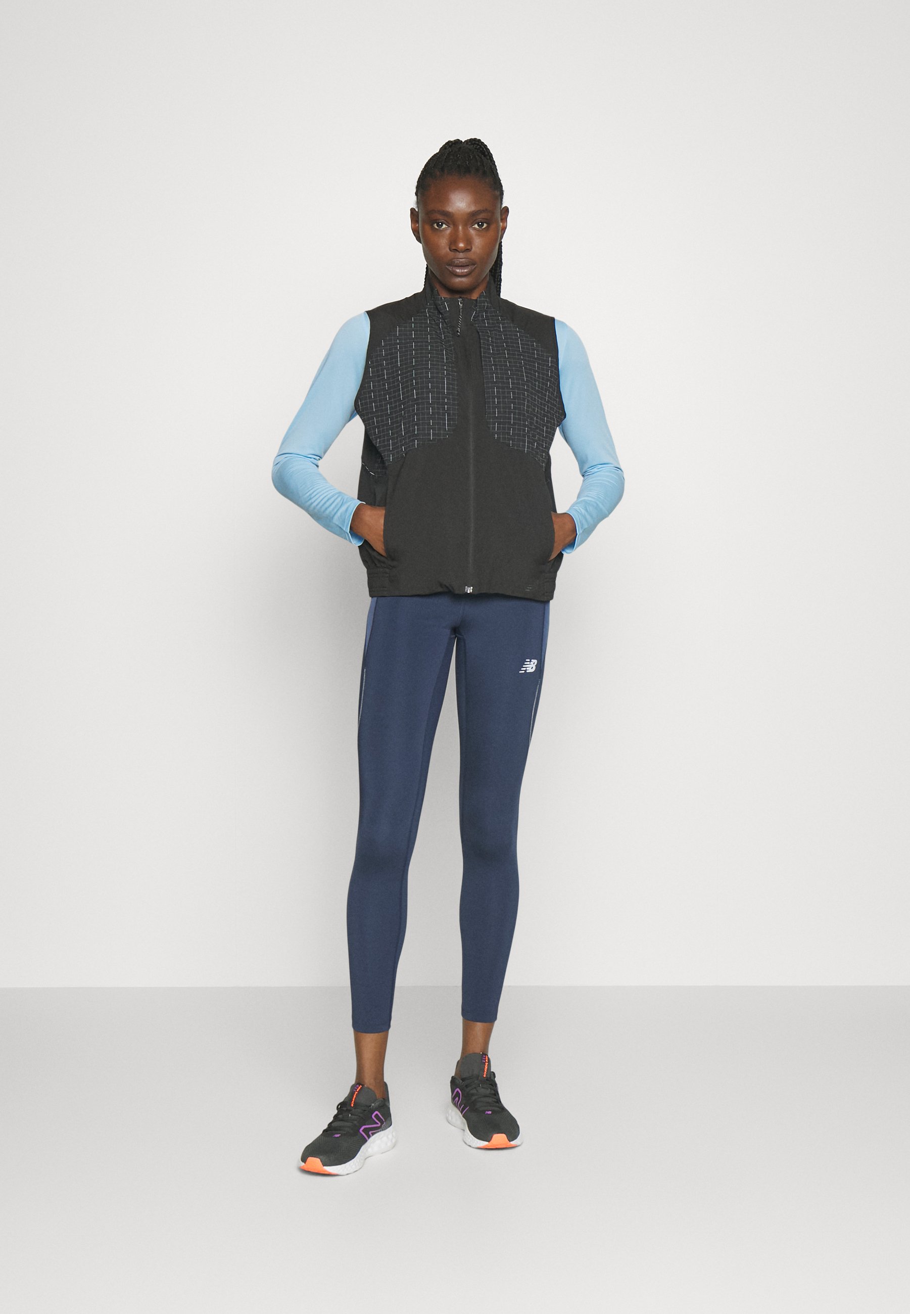 NB IMPACT RUN LUMINIOUS PACKABLE VEST - Waistcoat - black
