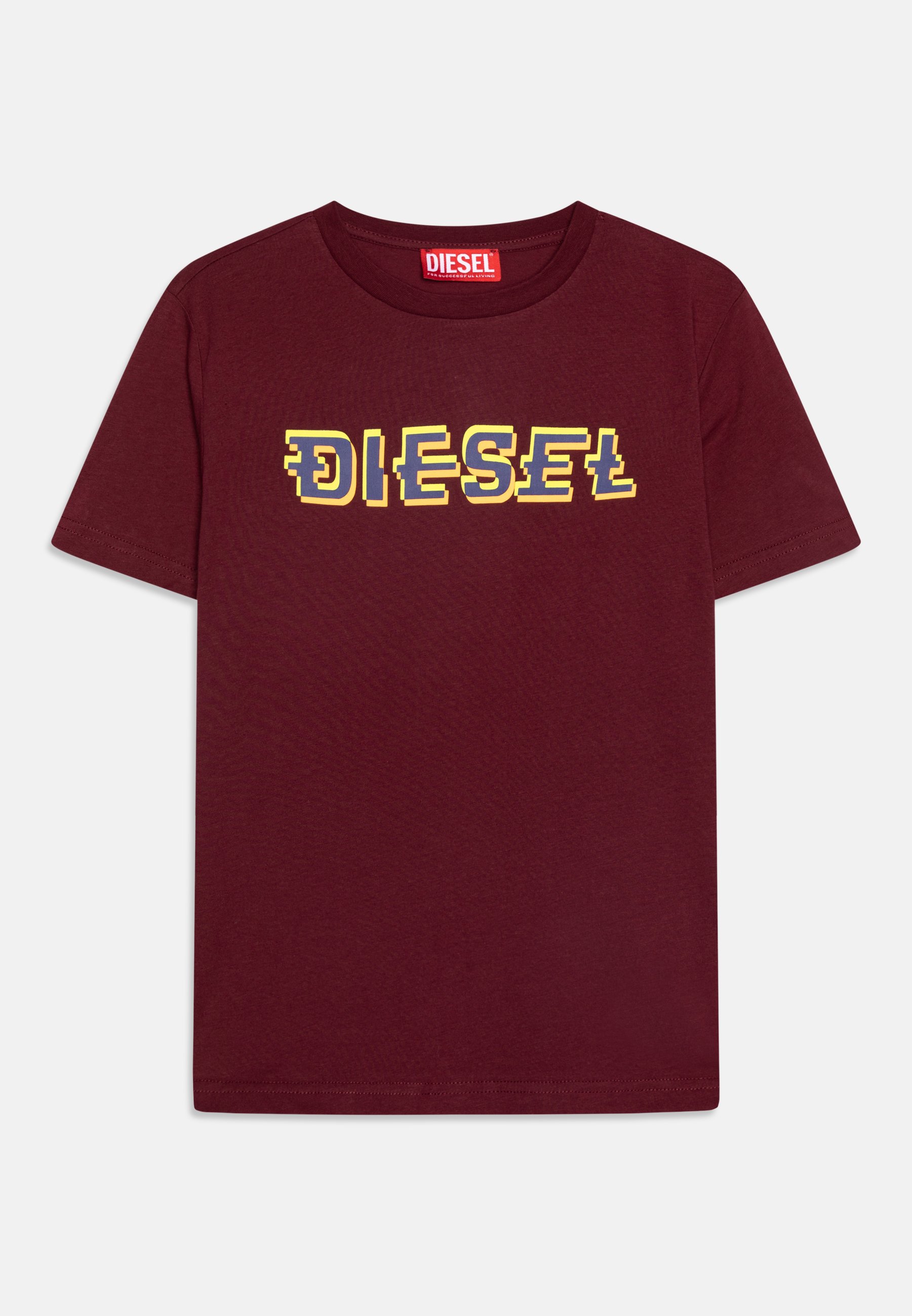 Diesel TDIEGORK52 UNISEX - Print T-shirt - windsor wine/red