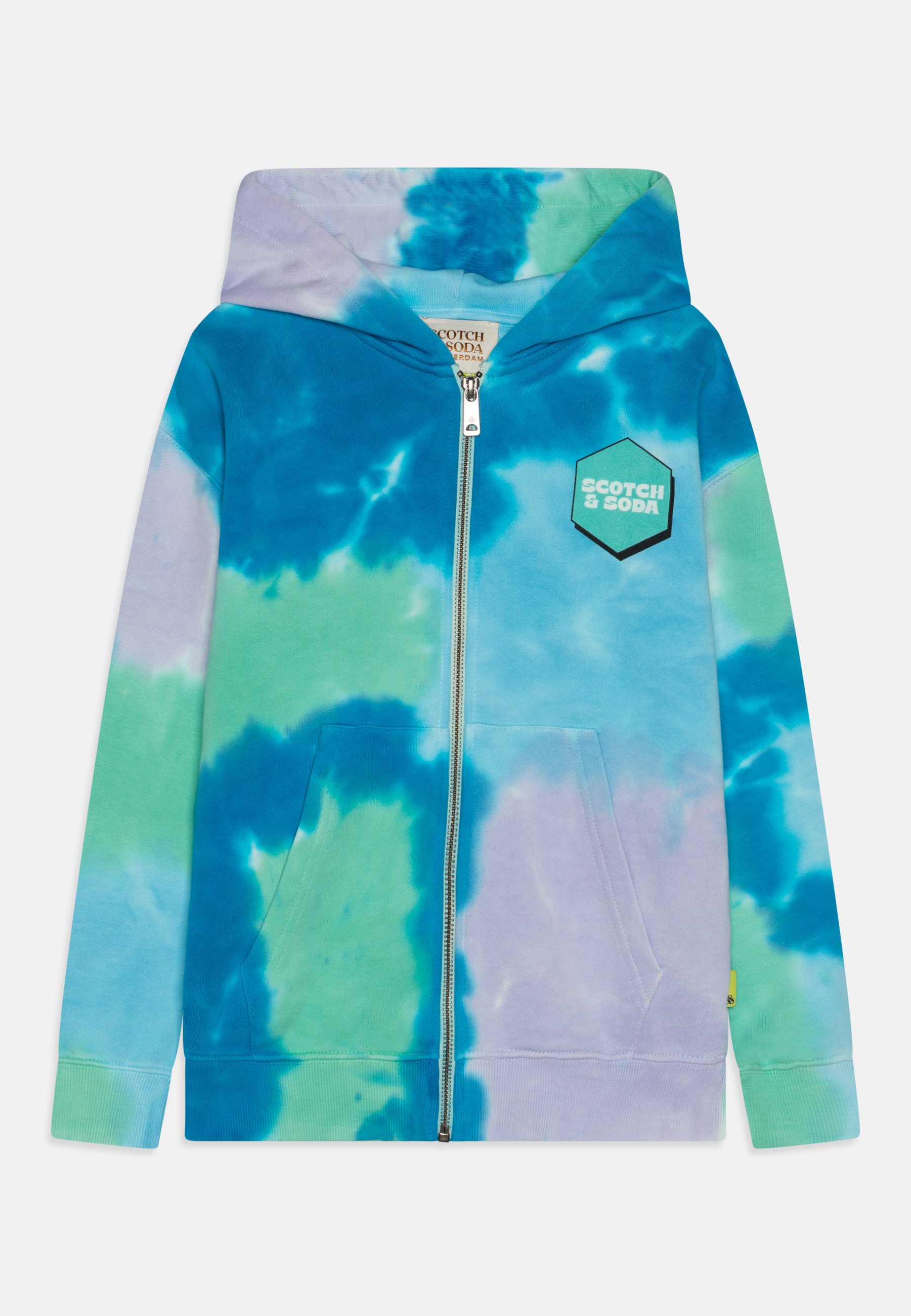 Scotch & Soda ZIP THROUGH TIE DYE HOODIE UNISEX - Zip-up sweatshirt - multi coloured/multi-coloured