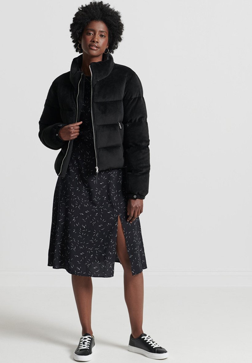 Superdry Down jacket - black velvet/black