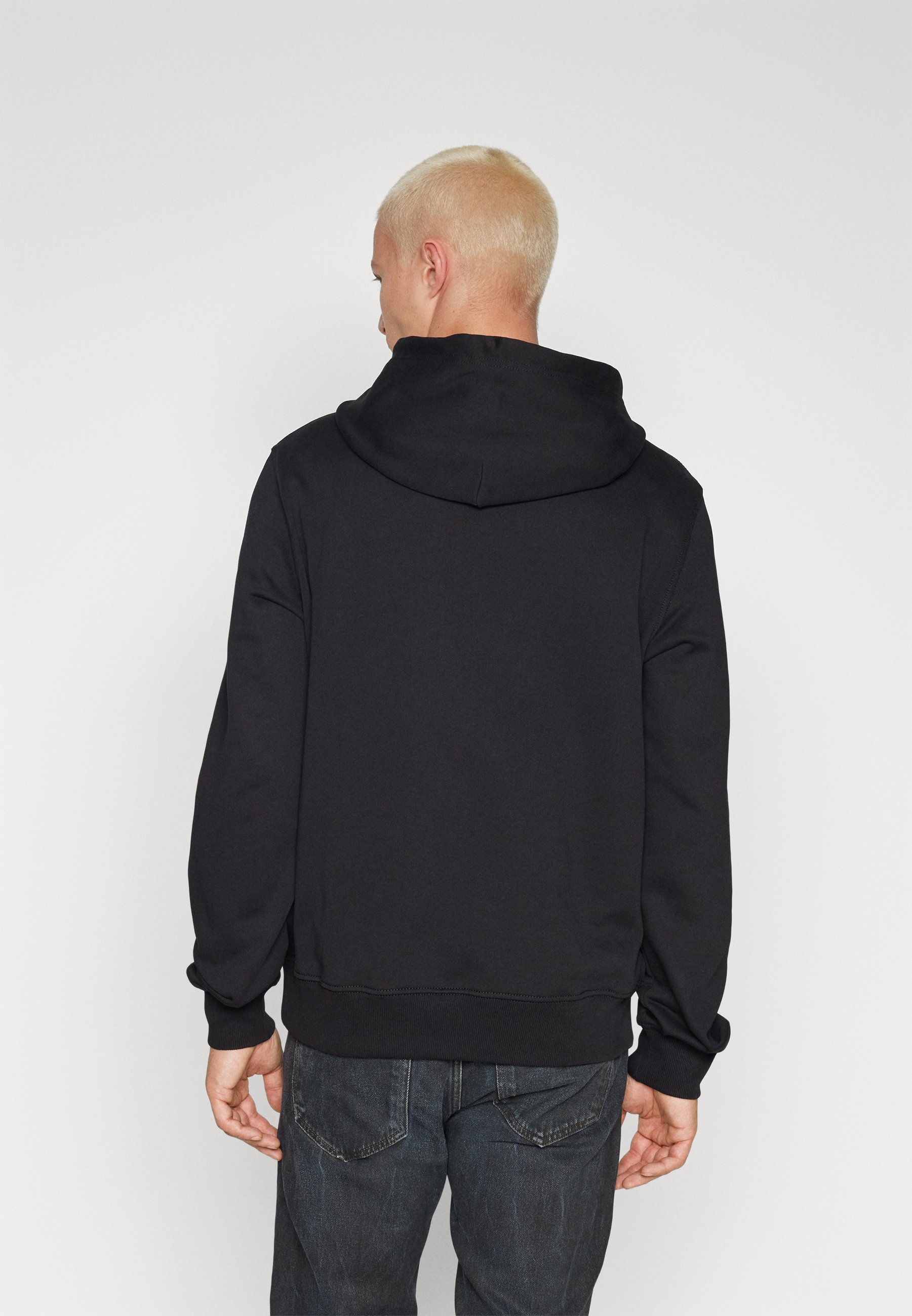 Diesel GINN HOOD RUNWAY UNISEX - Sweatshirt - black