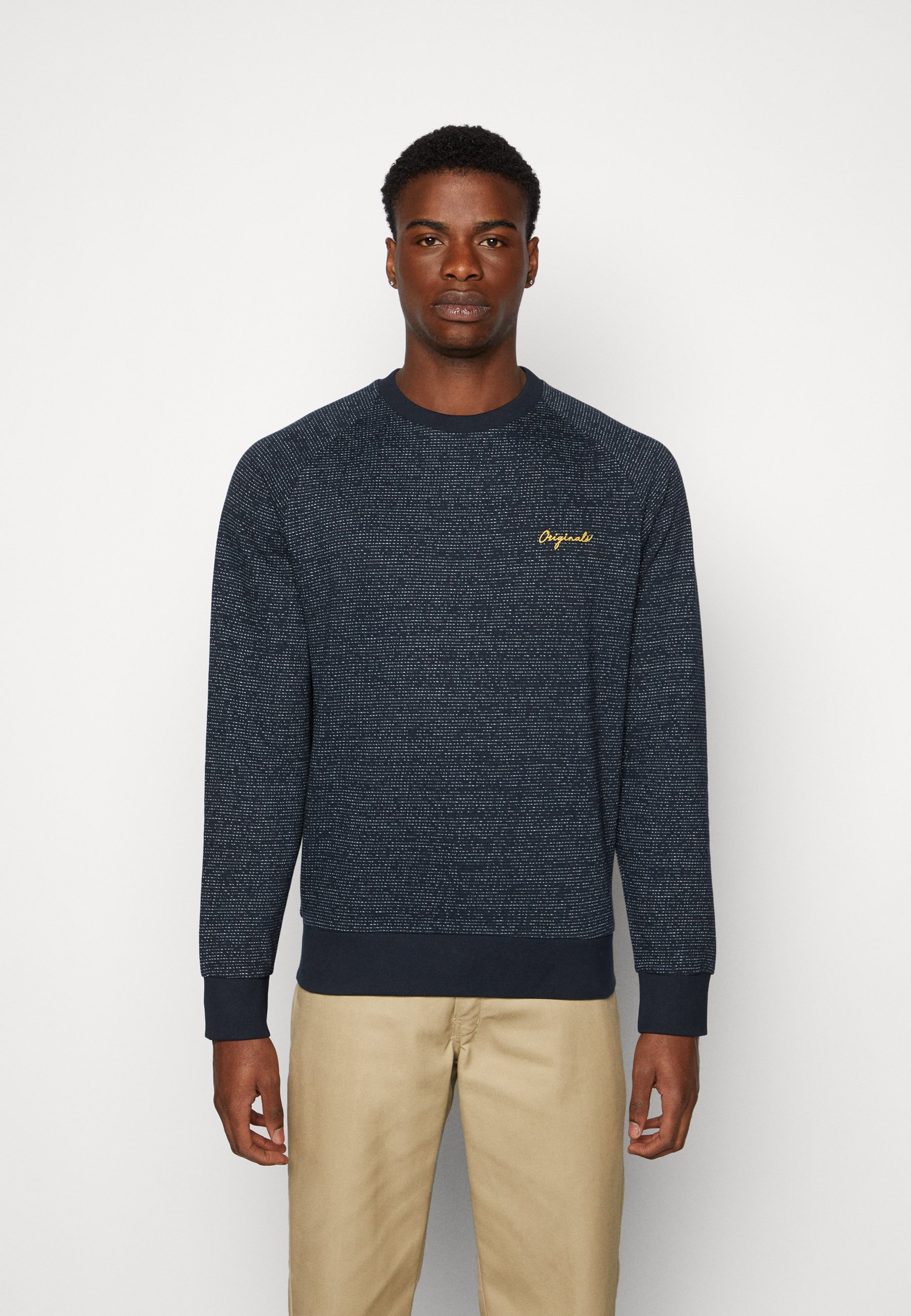 Jack &Jones JORHIDE CREW NECK - Sweatshirt - navy blazer/dark blue