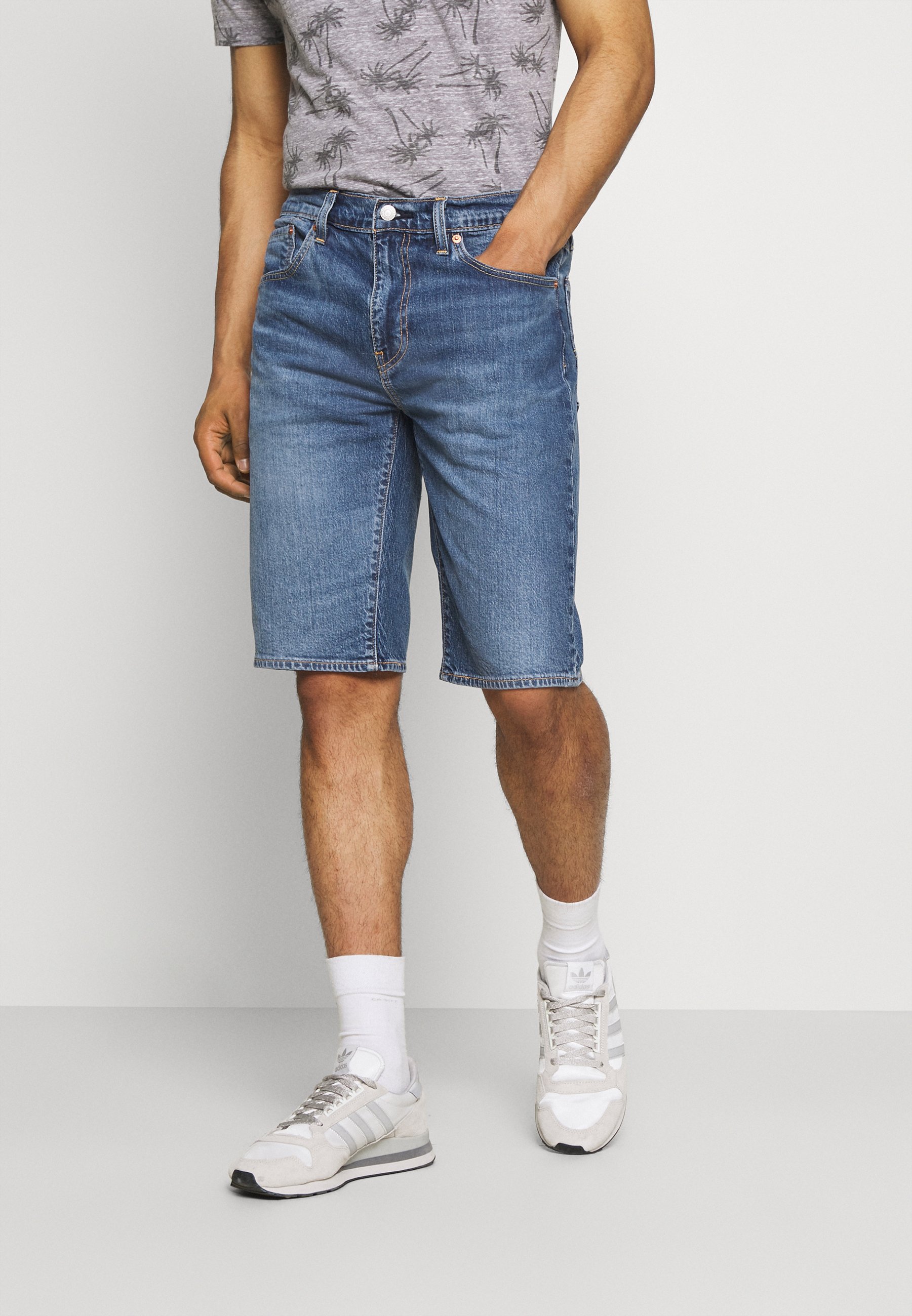 Levi's® 405 STANDARD - Denim shorts - punch line real calling short/blue denim