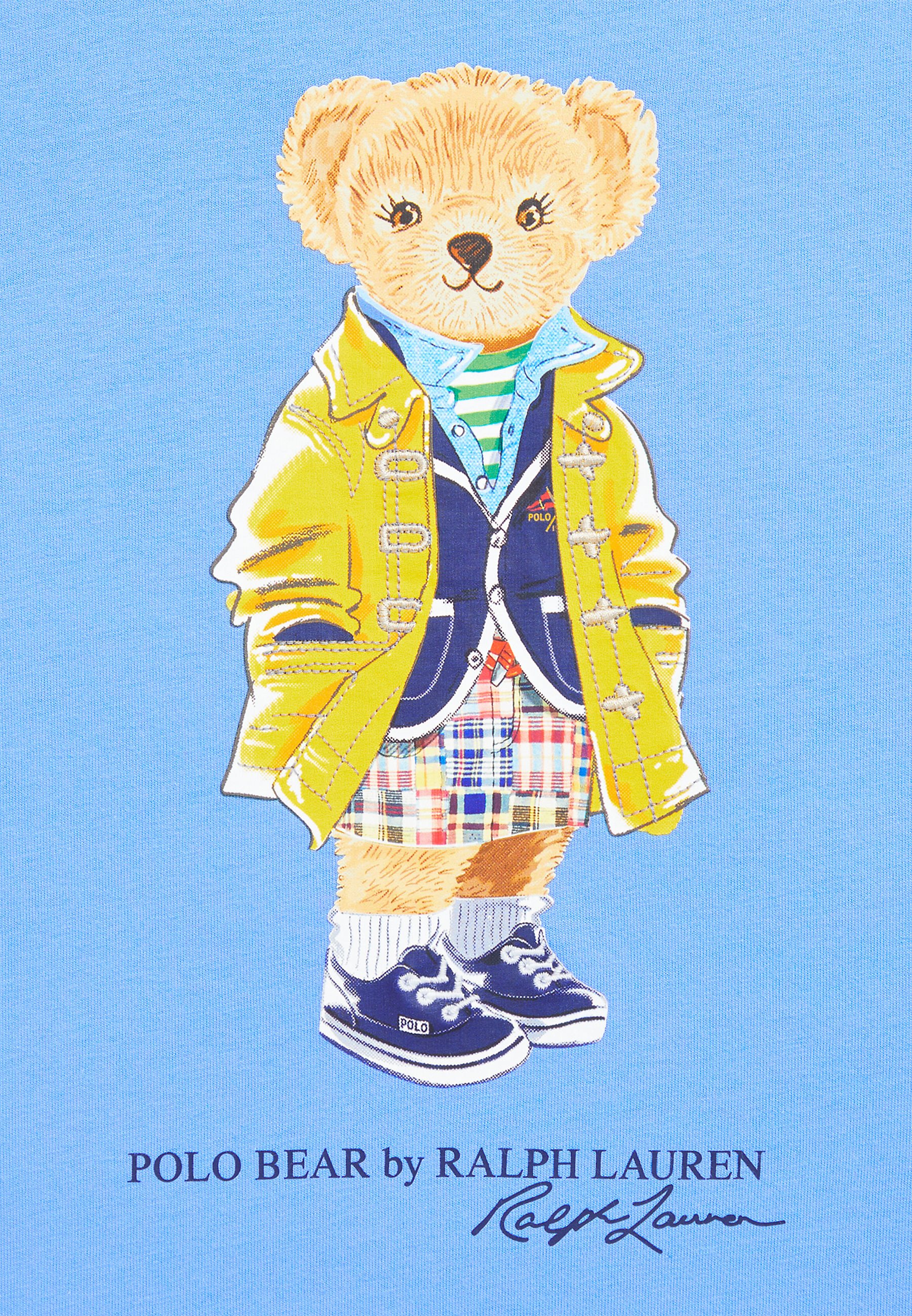 Polo Ralph Lauren BEAR DAY DRESS - Jersey dress - harbor island blue/blue