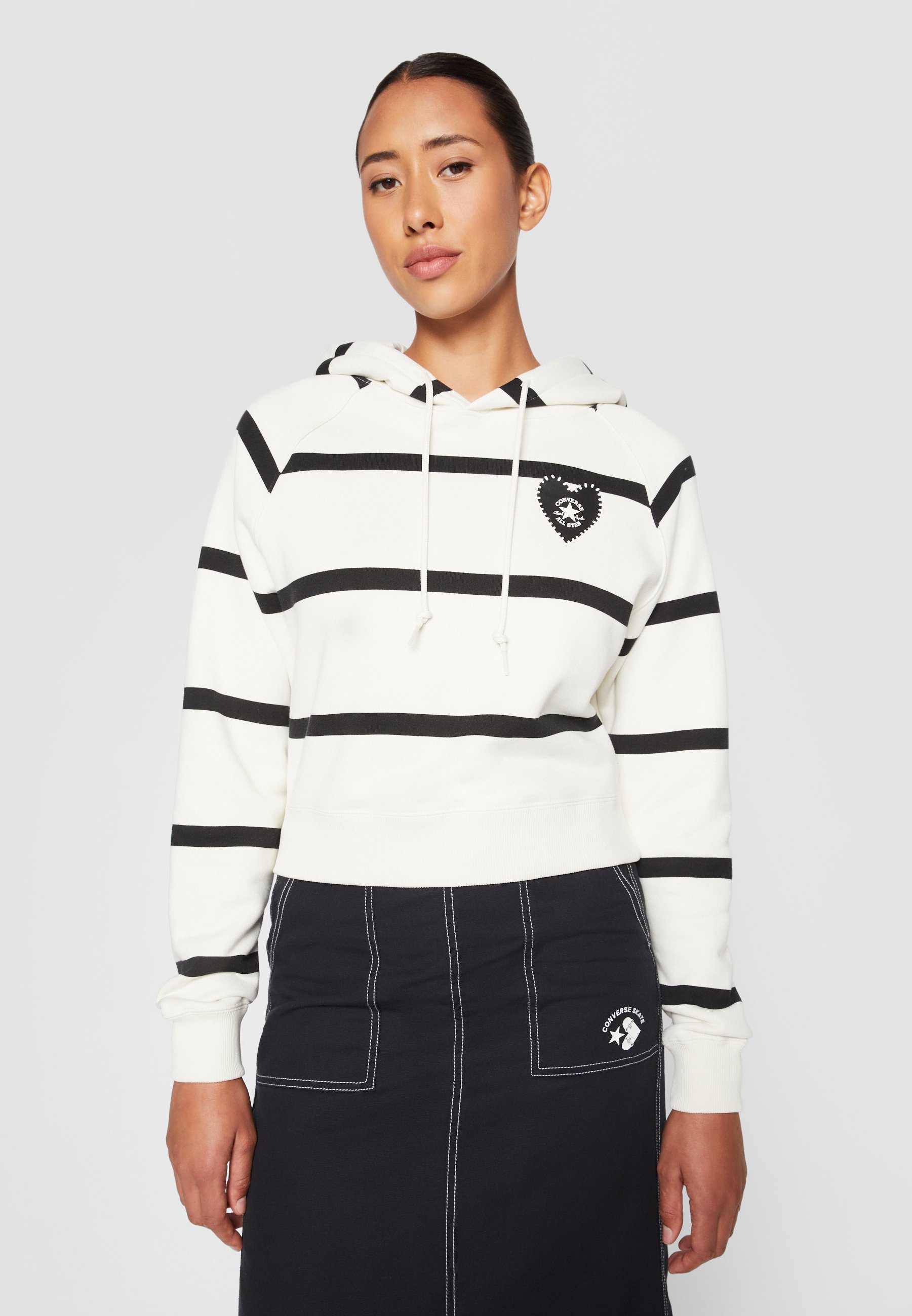 Converse BOLD SCENE HOODIE - Sweatshirt - egret/off-white