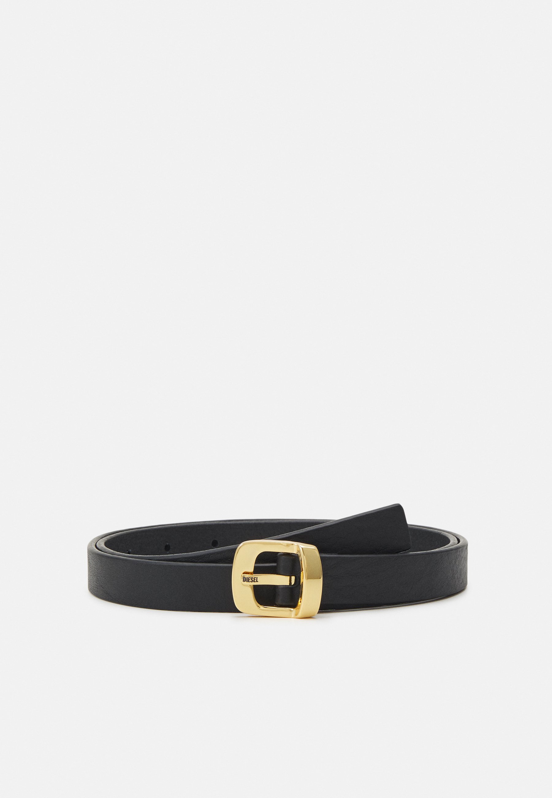 Diesel DIESEL LOGO B-FRAME - Belt - black/gold-coloured