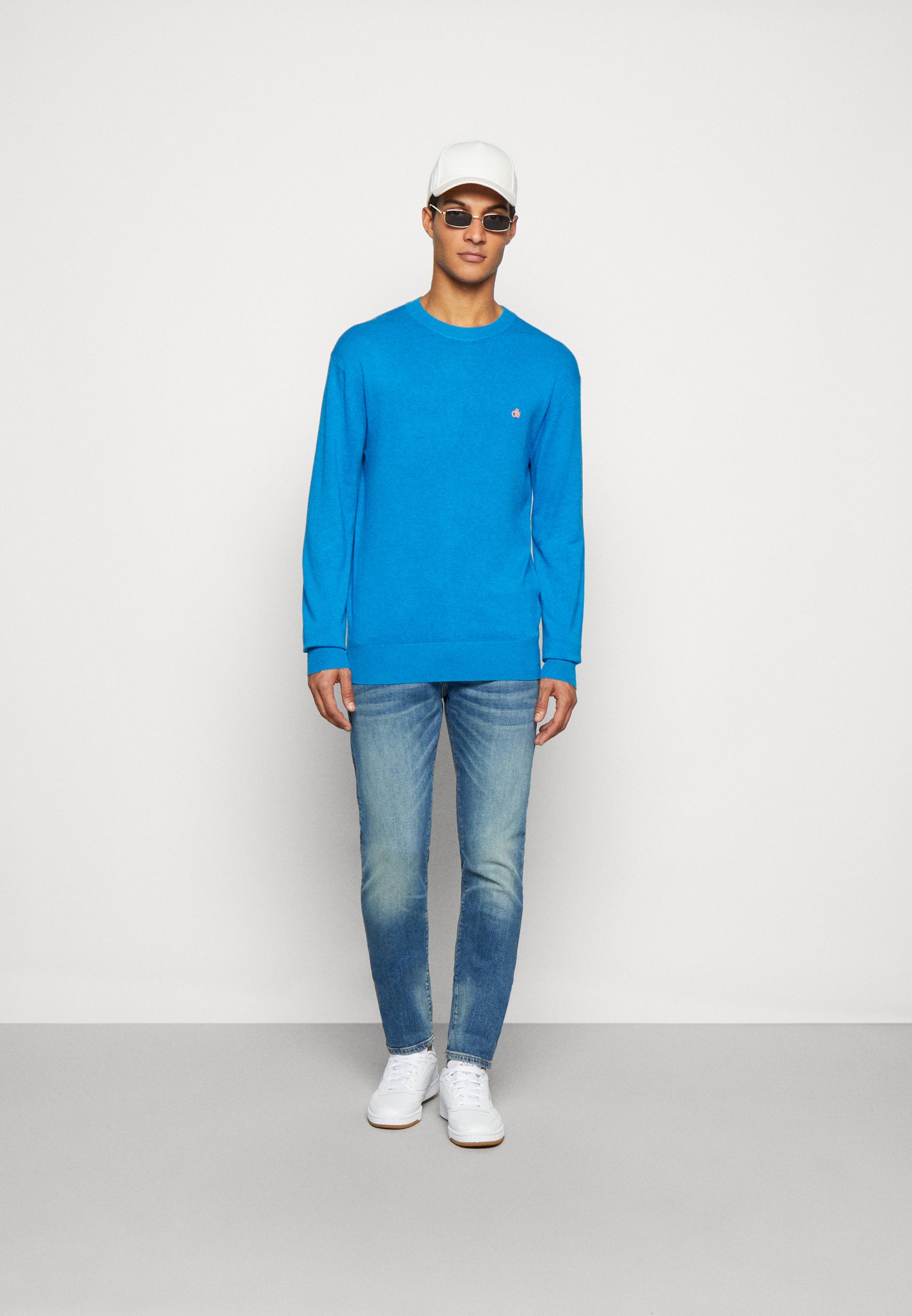 Scotch & Soda ESSENTIALS BLEND CREWNECK  - Jumper - iris blue/blue