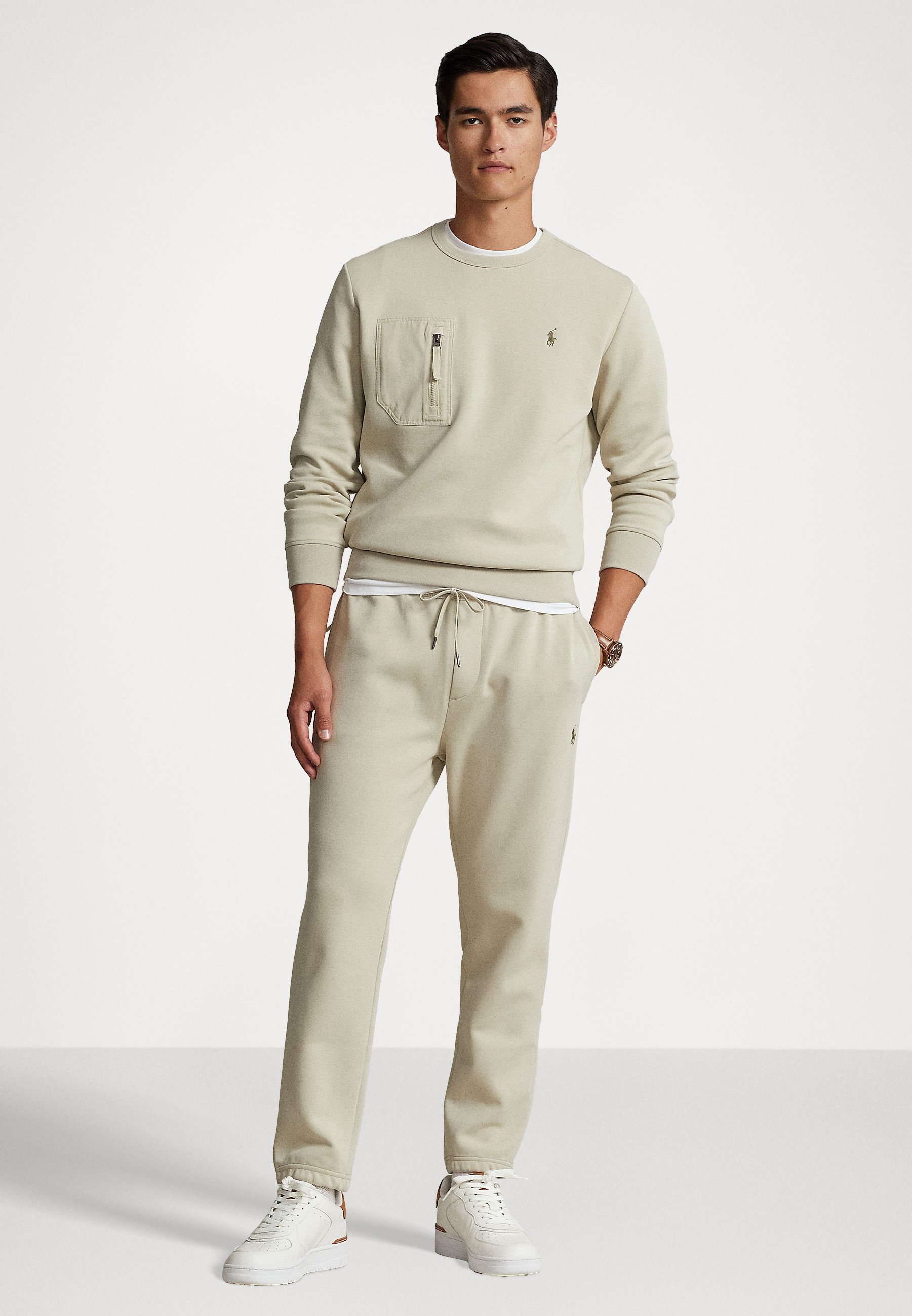 Polo Ralph Lauren LONG SLEEVE - Sweatshirt - classic stone/grey