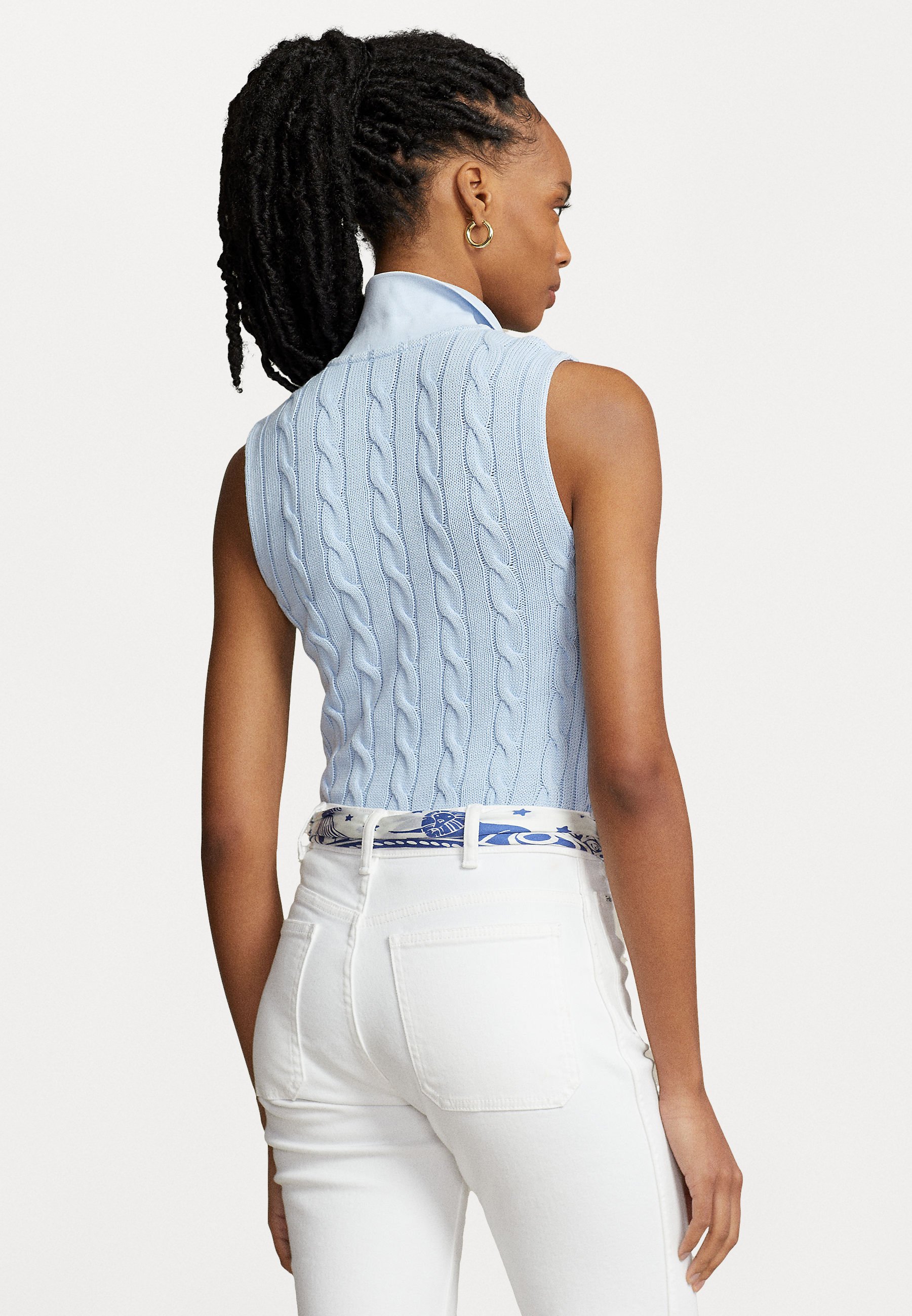Polo Ralph Lauren SLEEVELESS - Polo shirt - office blue/blue