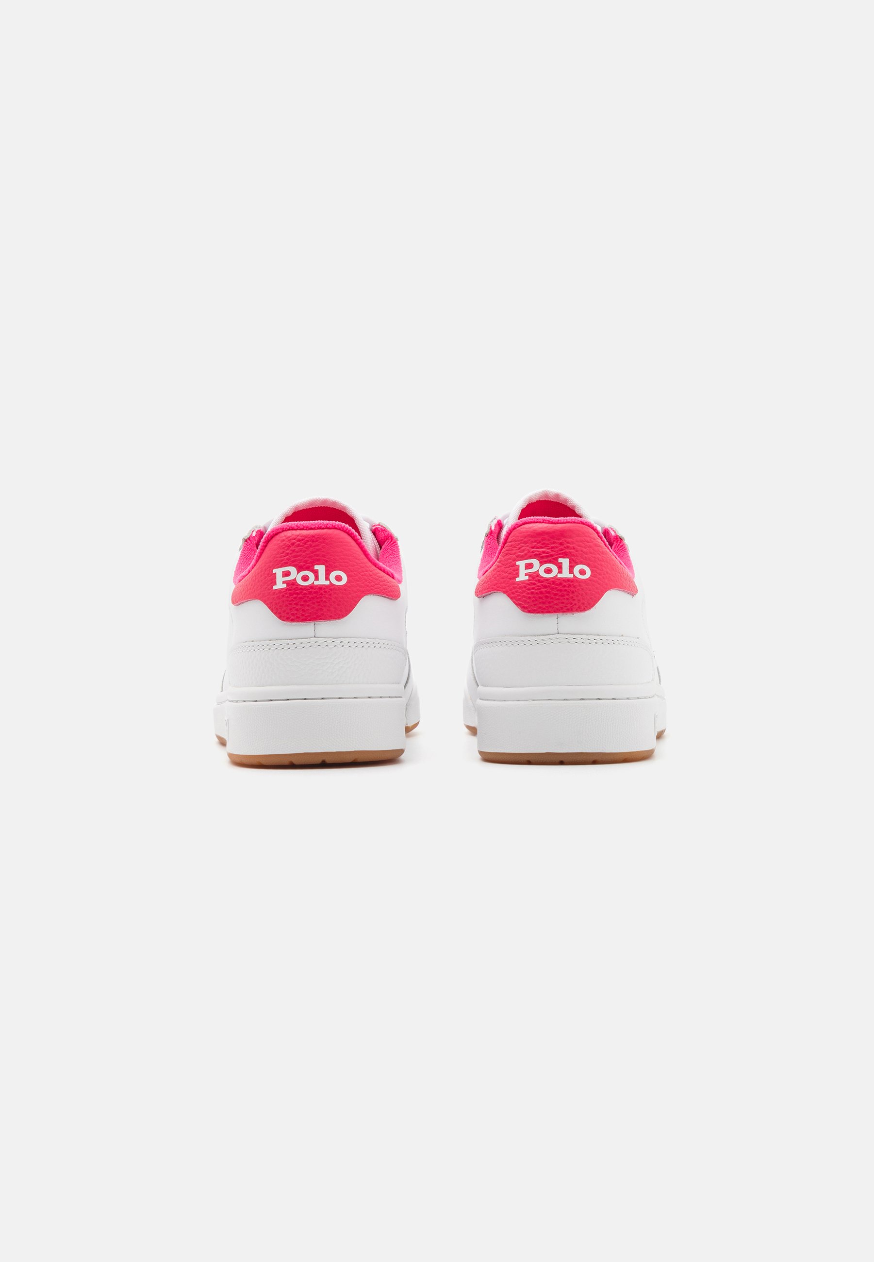 Polo Ralph Lauren LACE UNISEX - Trainers - white/hot pink/white