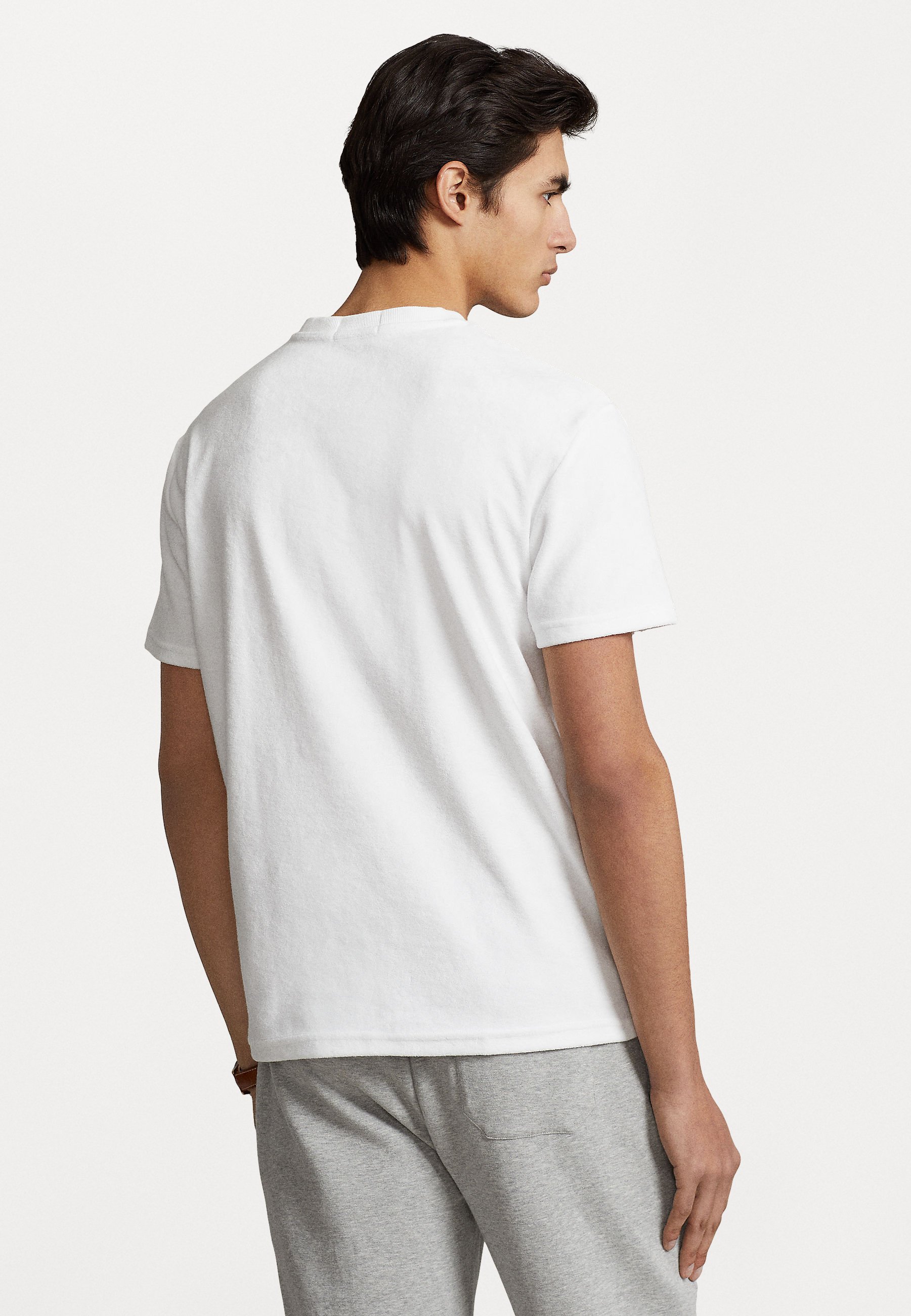 Polo Ralph Lauren CLASSIC FIT TERRY T-SHIRT - Basic T-shirt - white