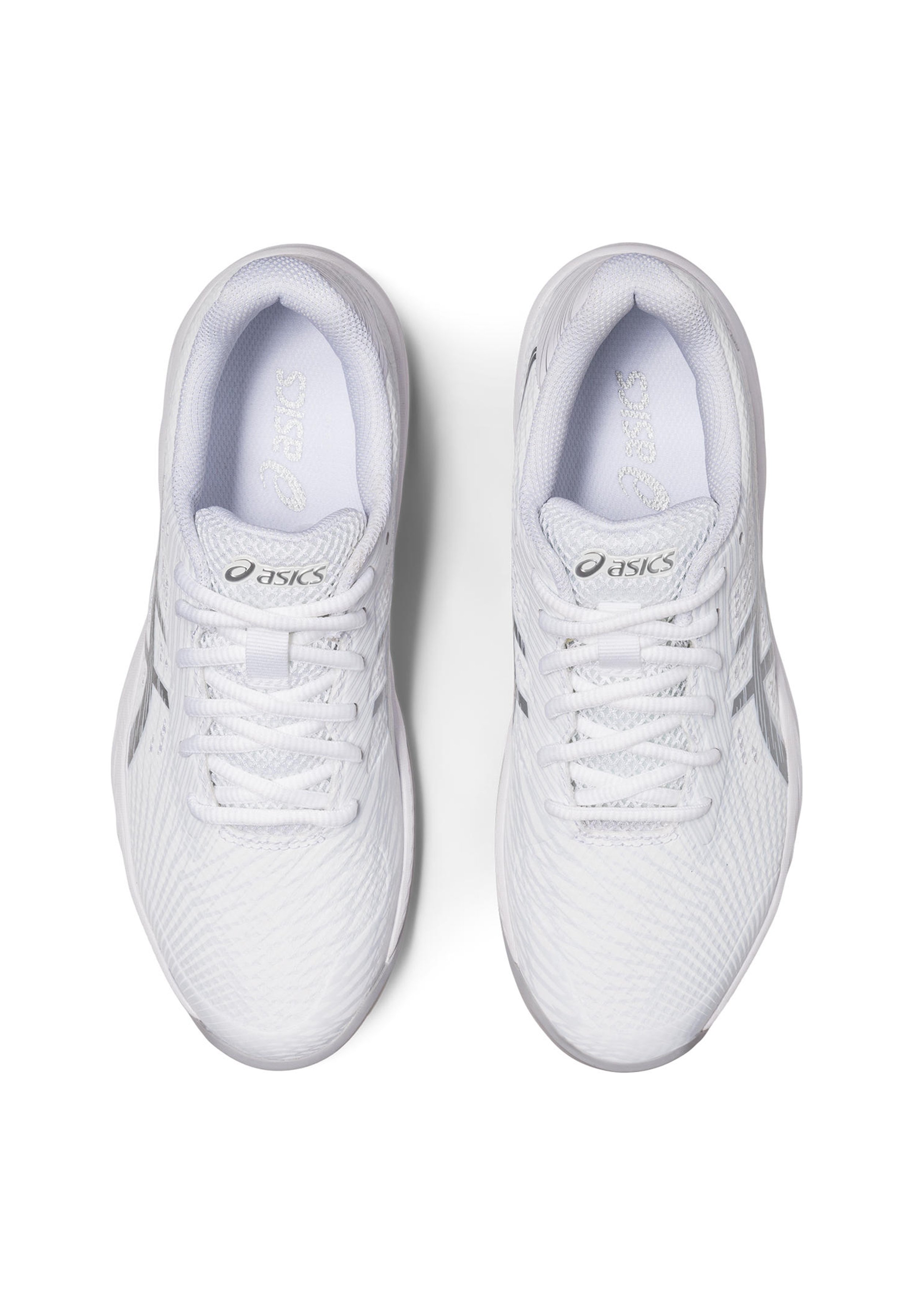 ASICS GEL GAME 9 CLAY - Clay court tennis shoes - weiss silber/white