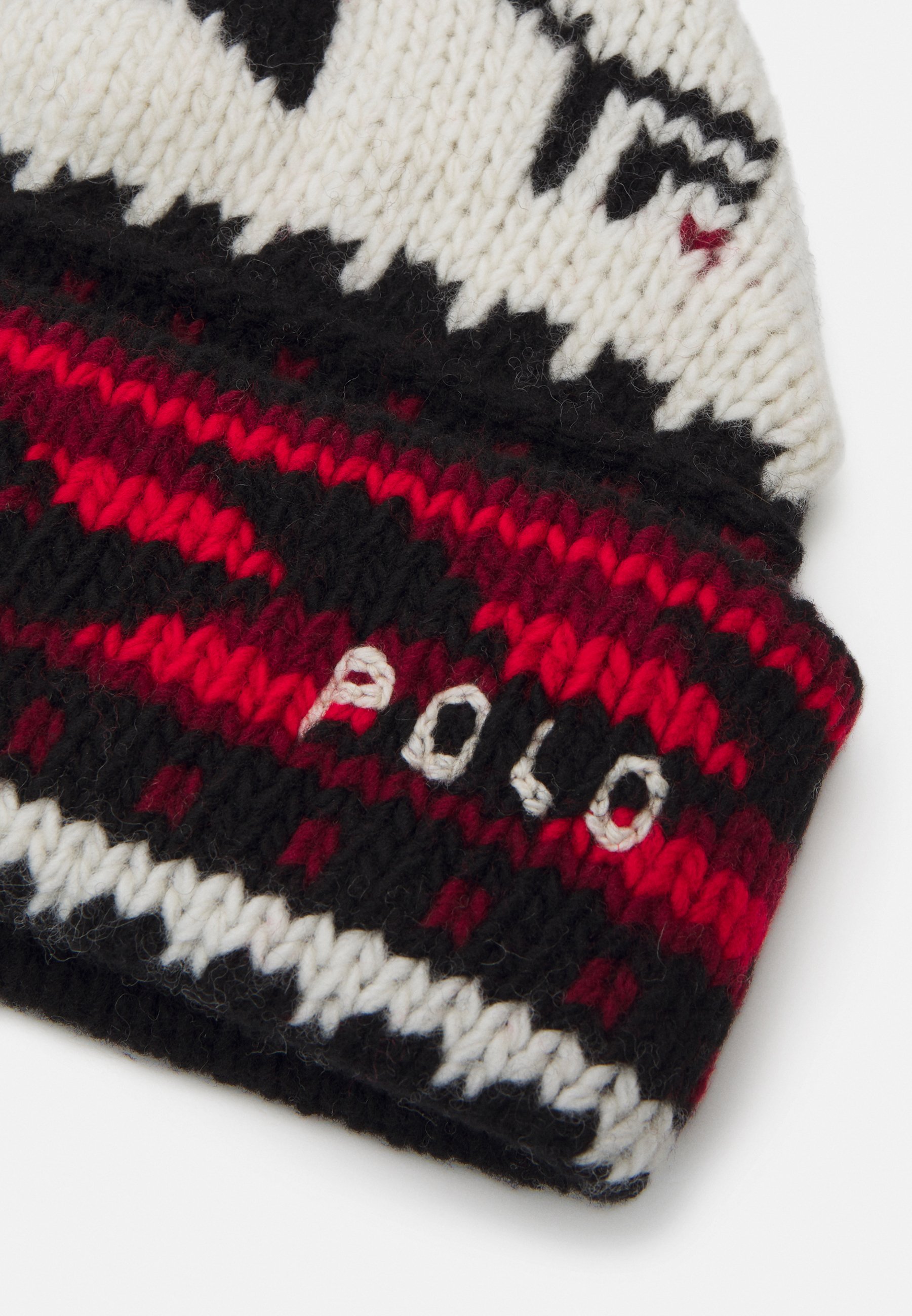 Polo Ralph Lauren Beanie - black/cream/multi-coloured