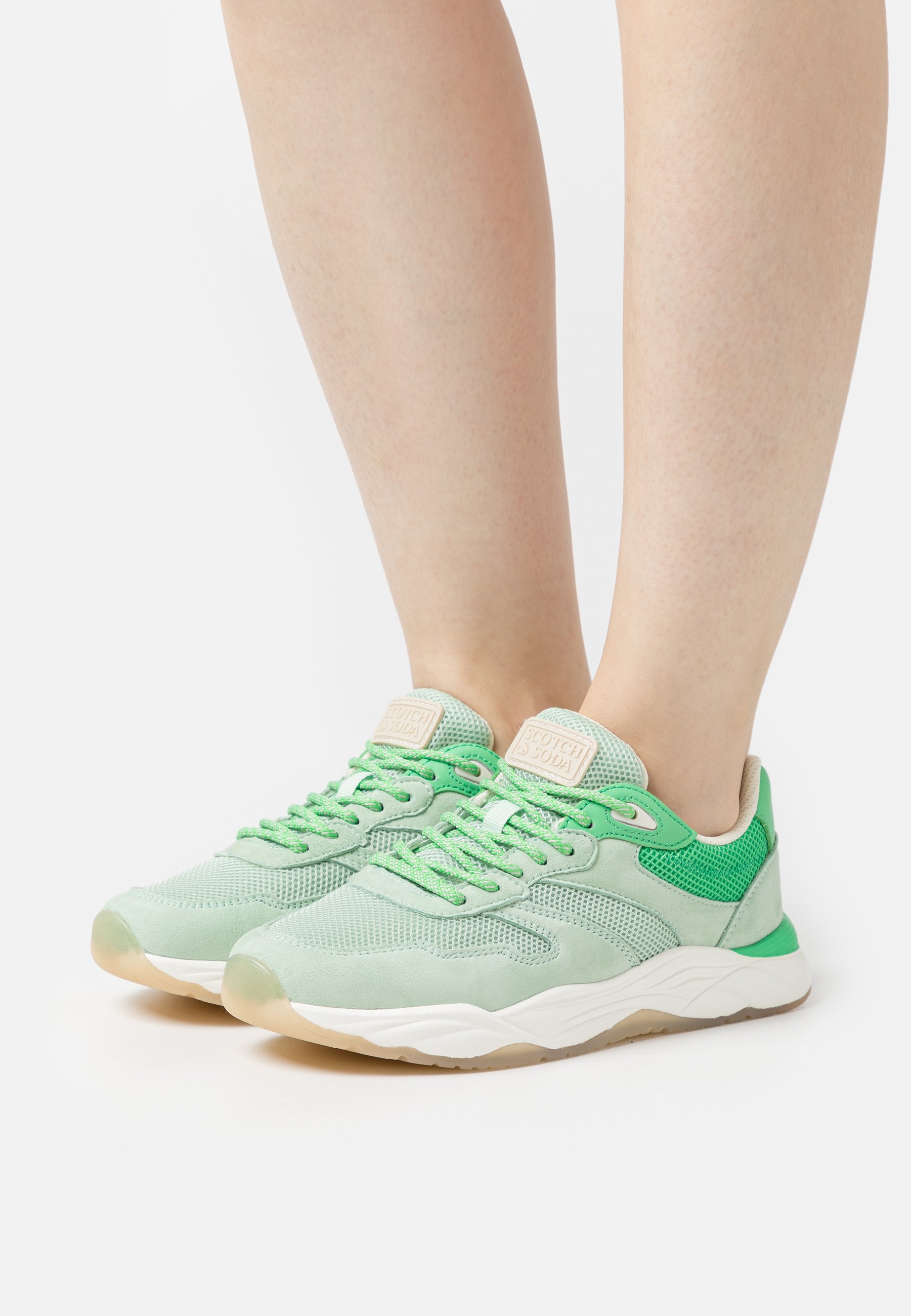 Scotch & Soda CELEST - Trainers - green/multi-coloured/green