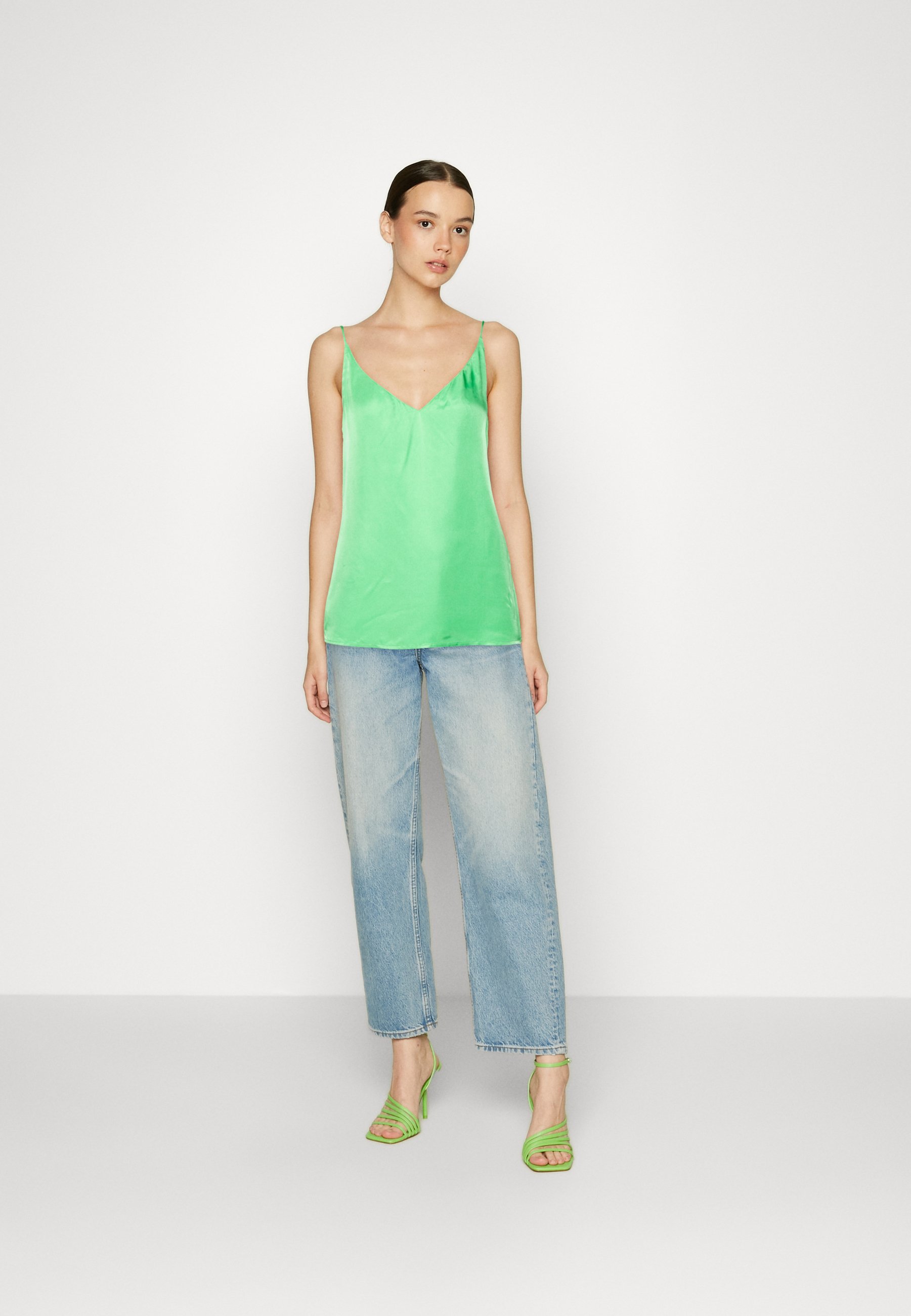 Scotch & Soda TANK WITH FRONT - Top - bright parakeet/light green