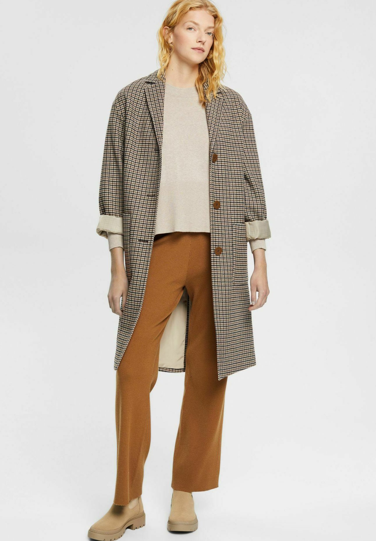 Esprit Jumper - light taupe/taupe