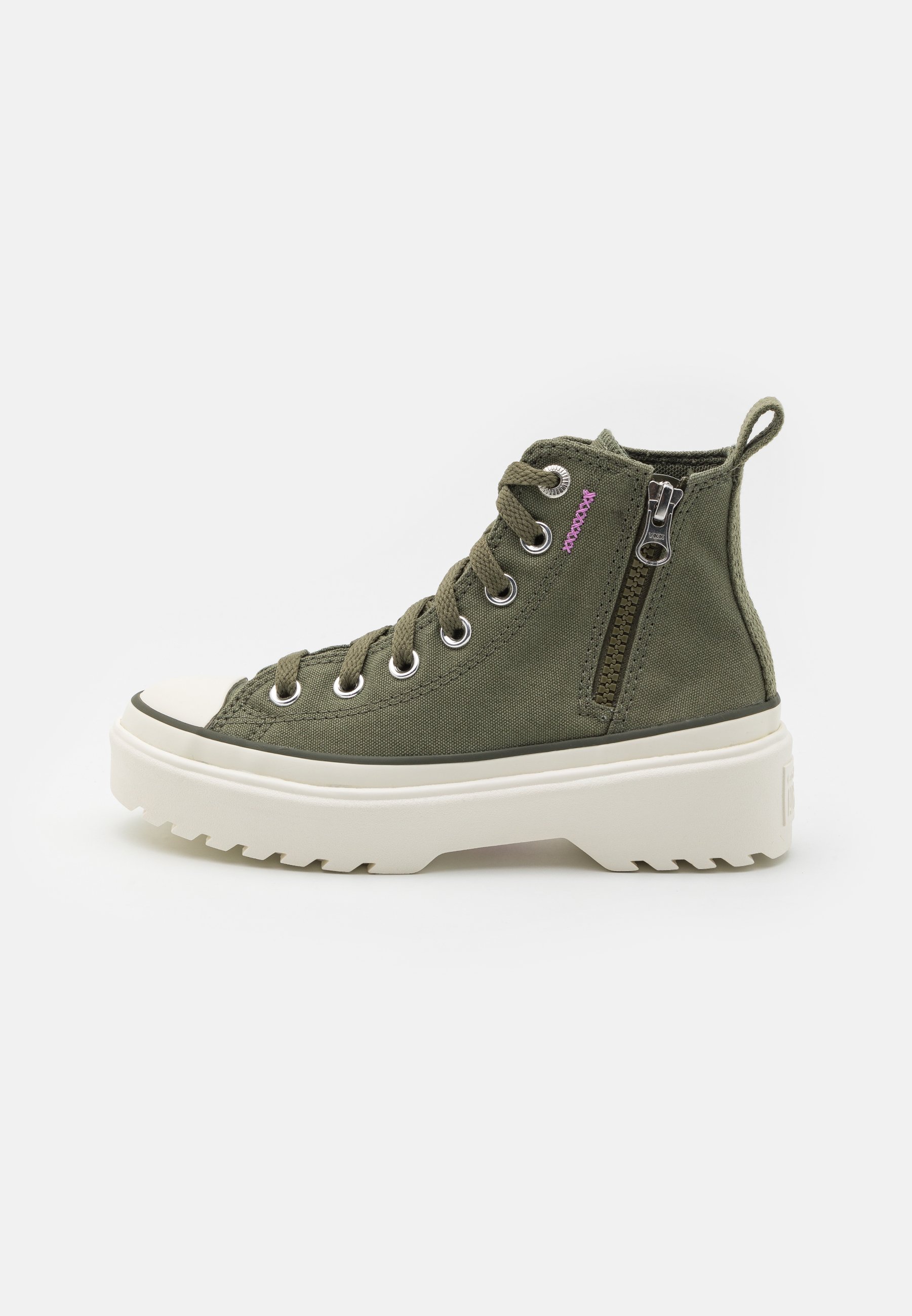 Converse CHUCK TAYLOR ALL STAR LUGGED LIFT PLATFORM REMASTERED UNISEX - High-top trainers - utility/egret/grape fizz/khaki