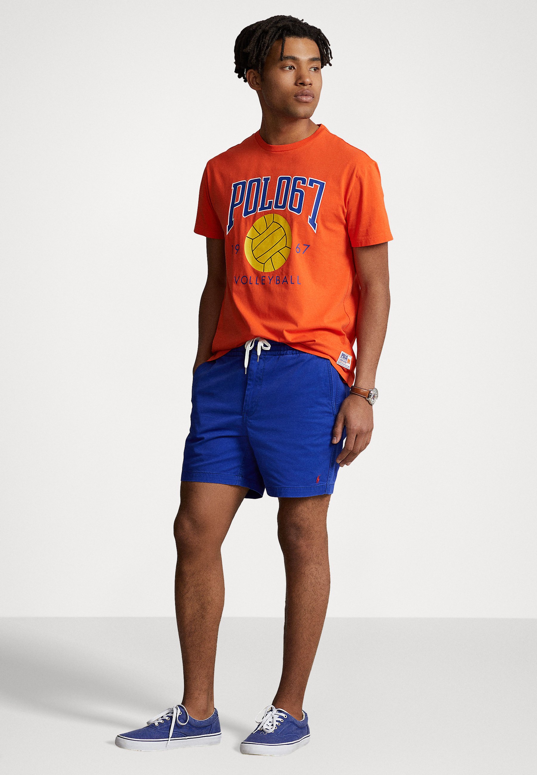 Polo Ralph Lauren SHORT SLEEVE - Print T-shirt - elite orange/orange