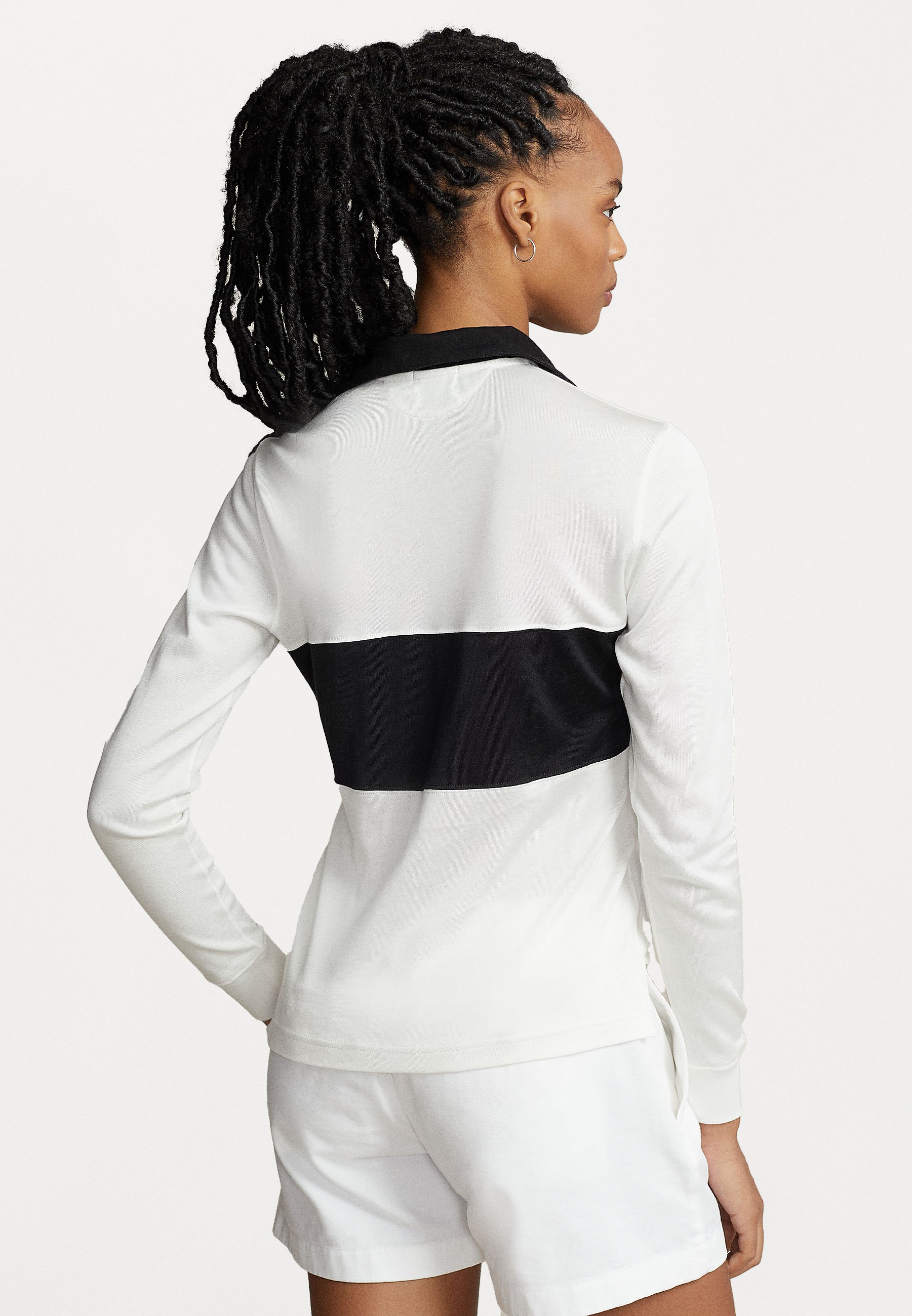 Polo Ralph Lauren LONG SLEEVE - Polo shirt - deckwash white/off-white