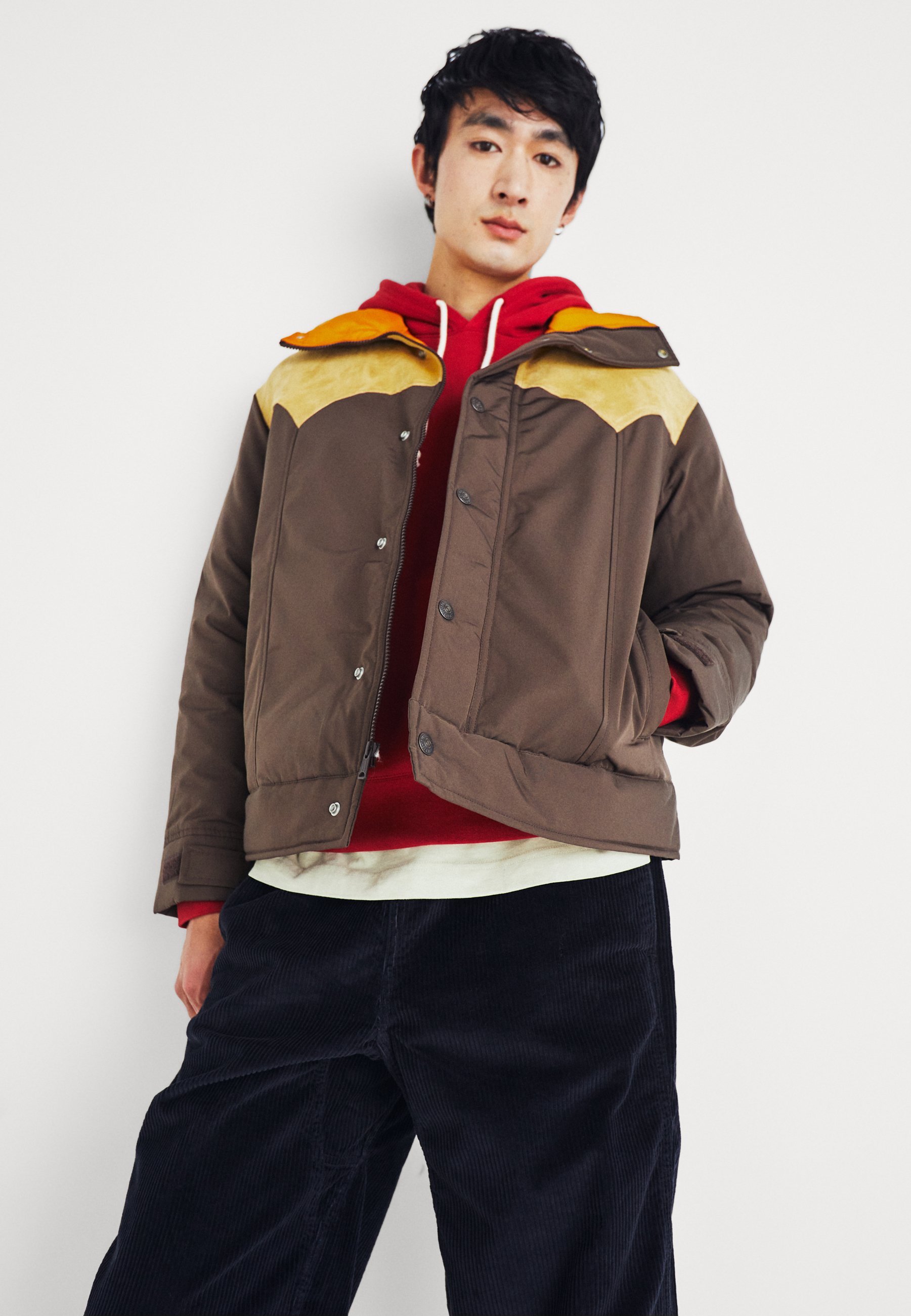 Levi's® WEBSTER WESTERN PUFFER - Down jacket - chocolate brown/brown