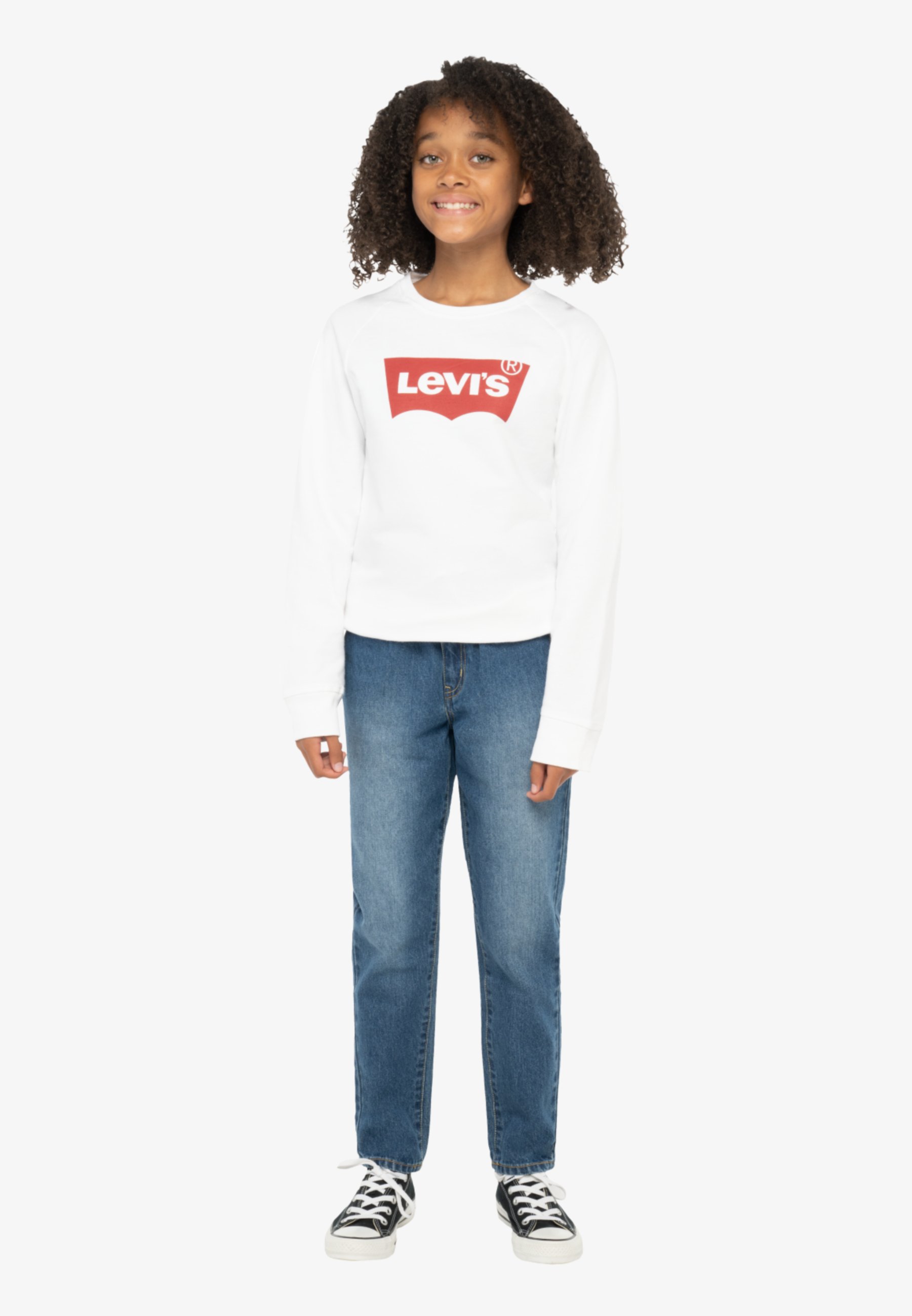 Levi's® KEY ITEM LOGO CREW - Sweatshirt - red/white/white