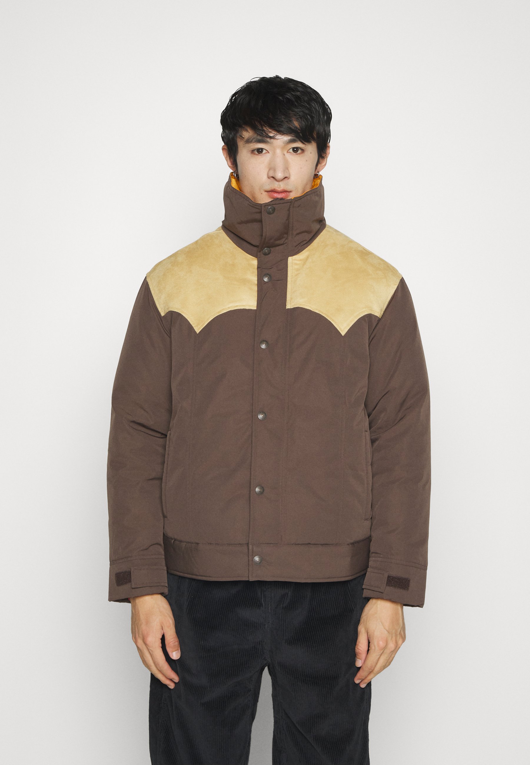 Levi's® WEBSTER WESTERN PUFFER - Down jacket - chocolate brown/brown