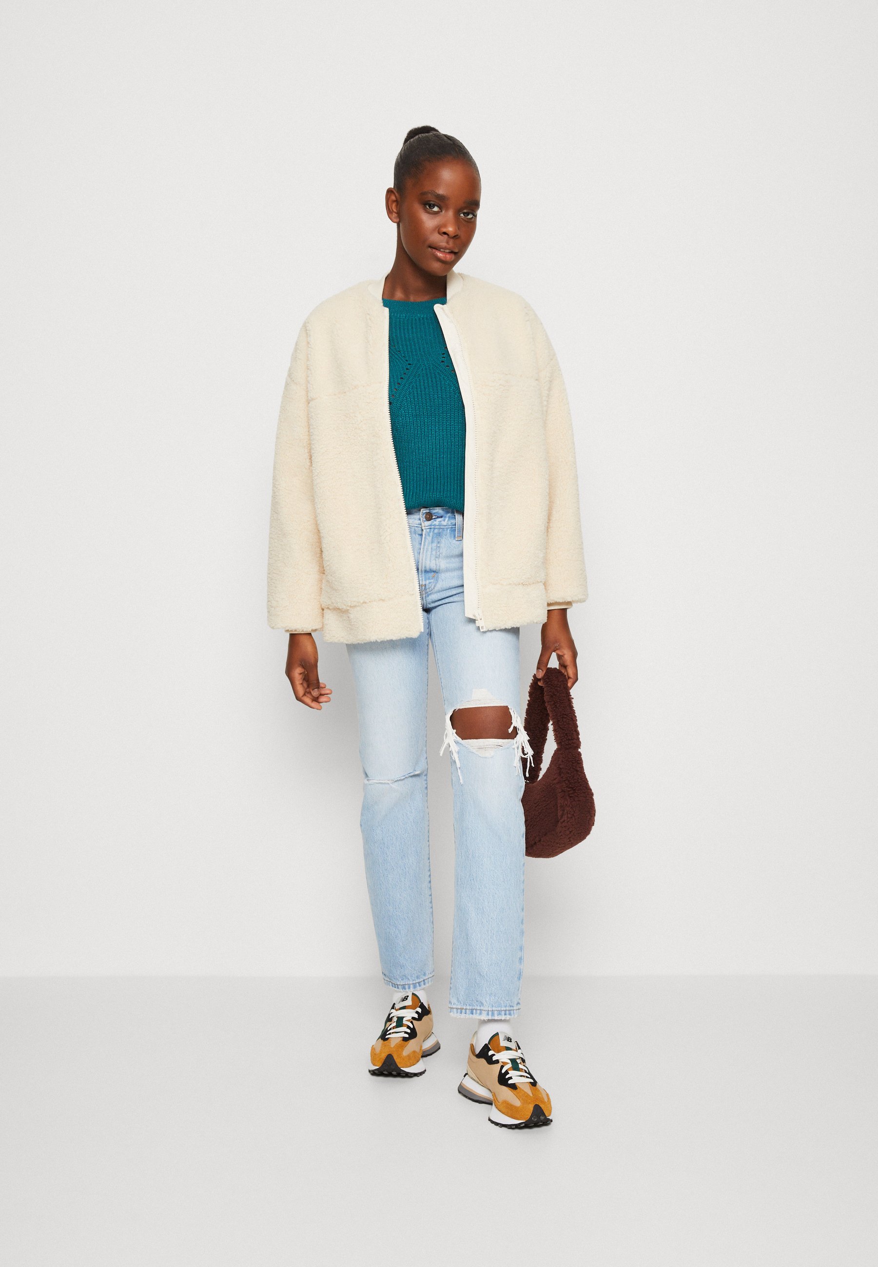 Levi's® MIDDY STRAIGHT - Straight leg jeans - don't tell mom/light-blue denim