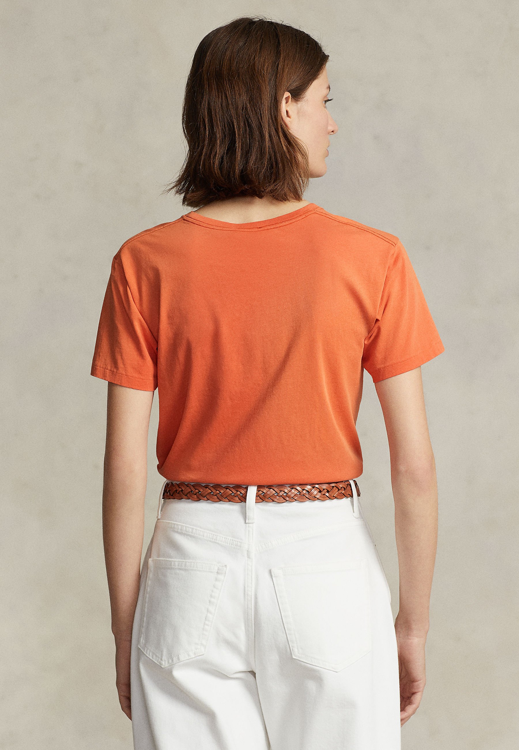 Polo Ralph Lauren PRIDE TEE SHORT SLEEVE - Print T-shirt - sunset sky/orange