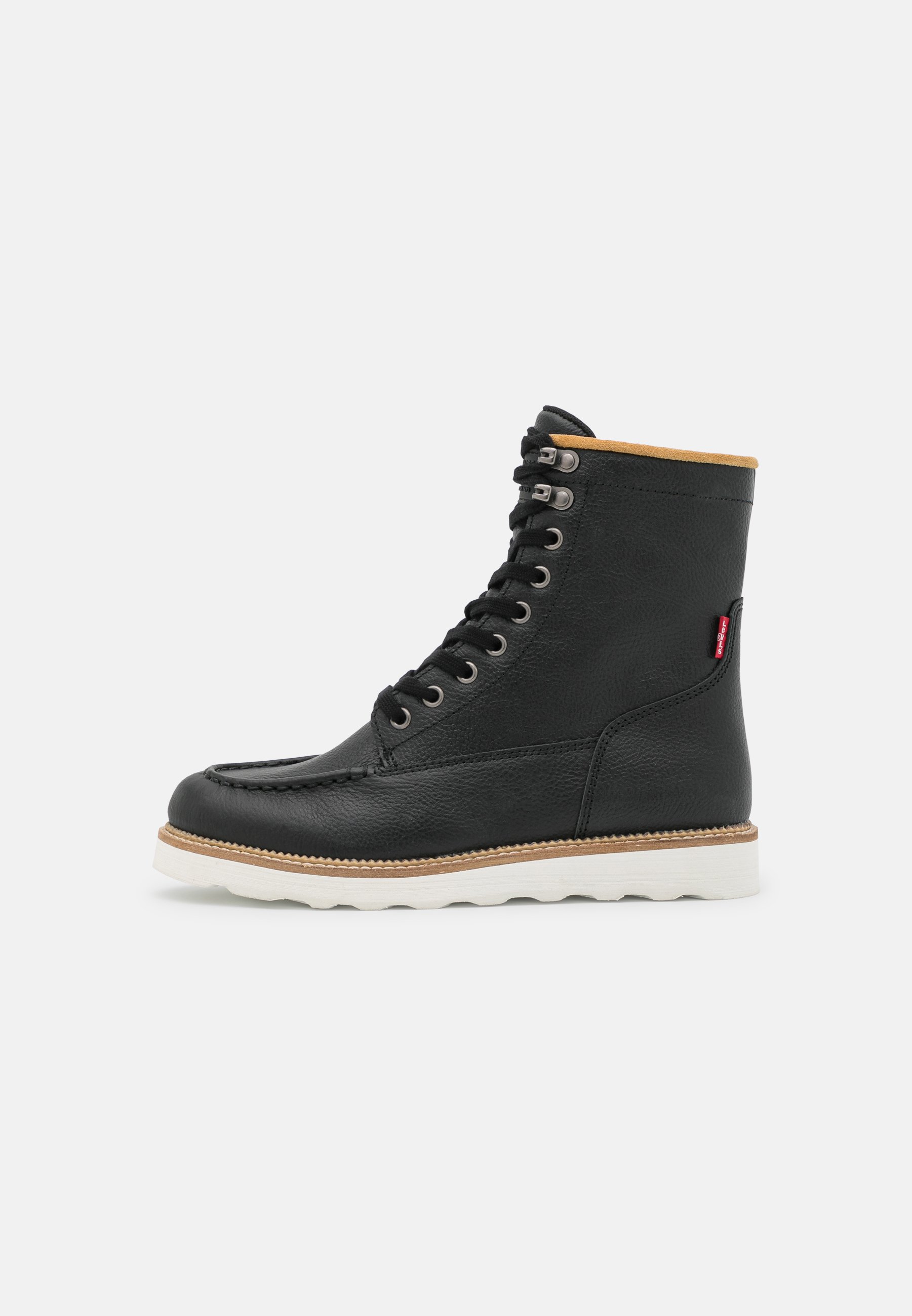 Levi's® DARROW MOCC - Lace-up ankle boots - regular black/black