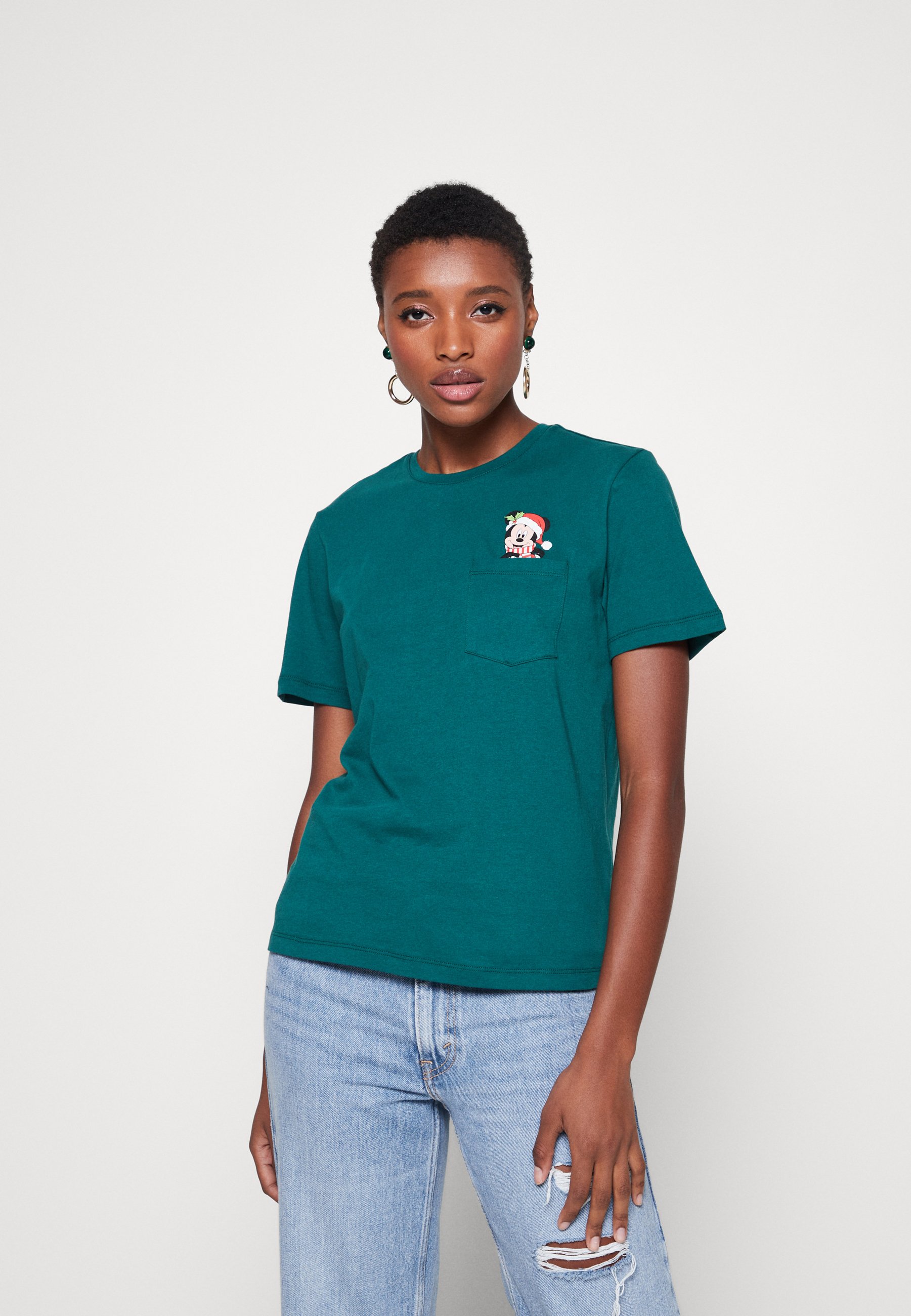 ONLY ONLDISNEY CHRISTMAS BOX - Print T-shirt - evergreen/green