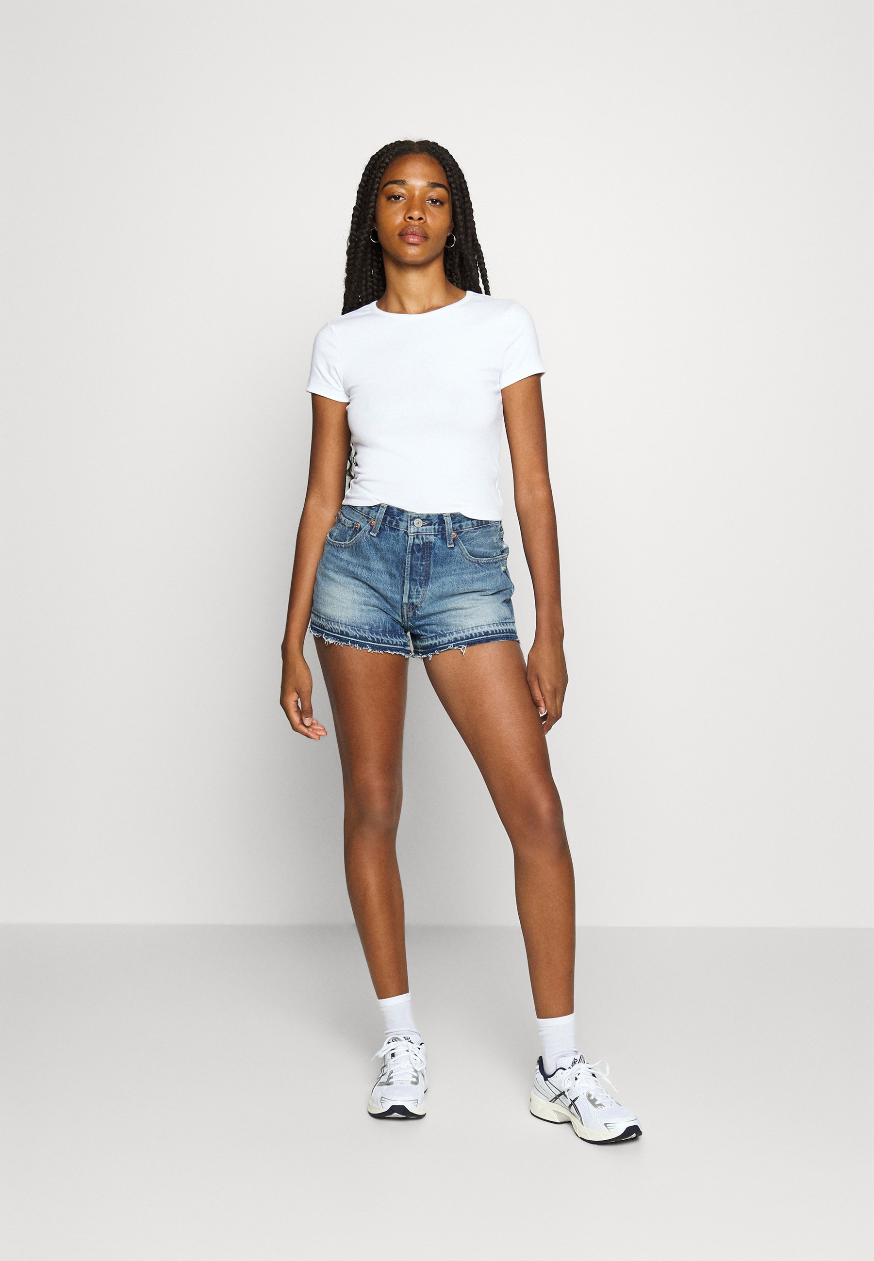 Levi's® 501® ORIGINAL SHORT - Denim shorts - blue denim