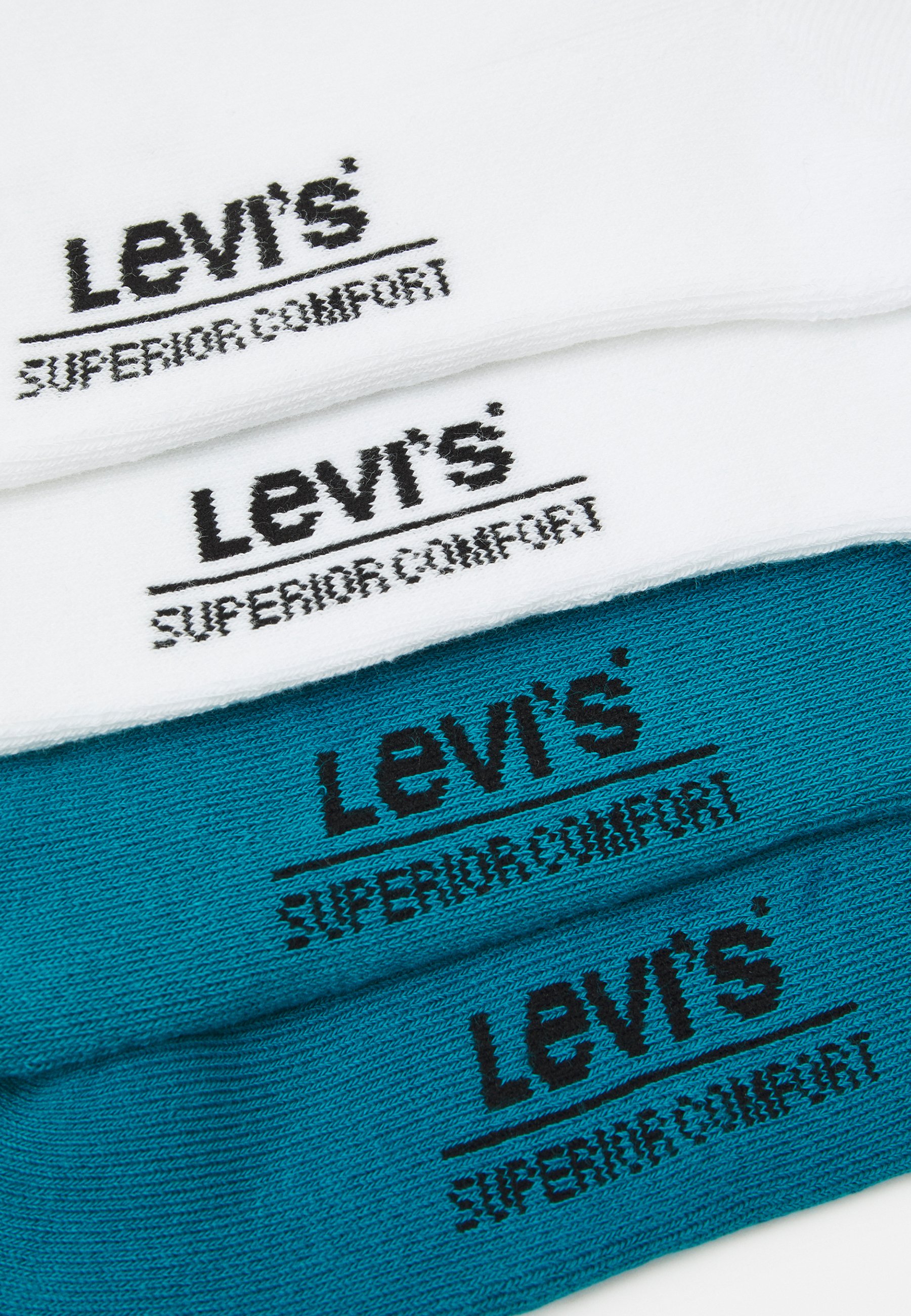 Levi's® LEVIS MID CUT LOGO 4 PACK - Socks - ocean depths/teal