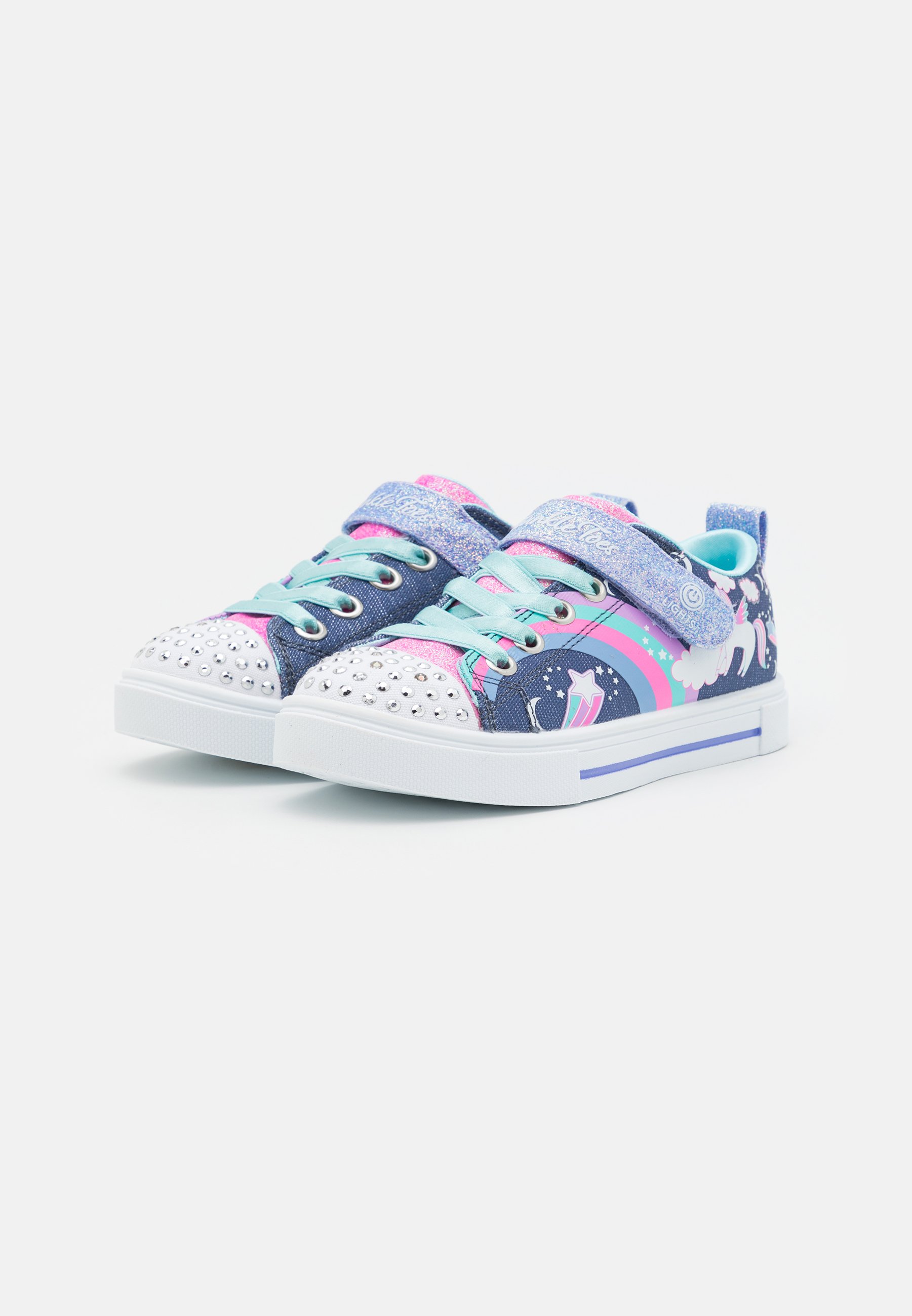 Skechers TWINKLE SPARKS - Trainers - navy/multicolor/dark blue