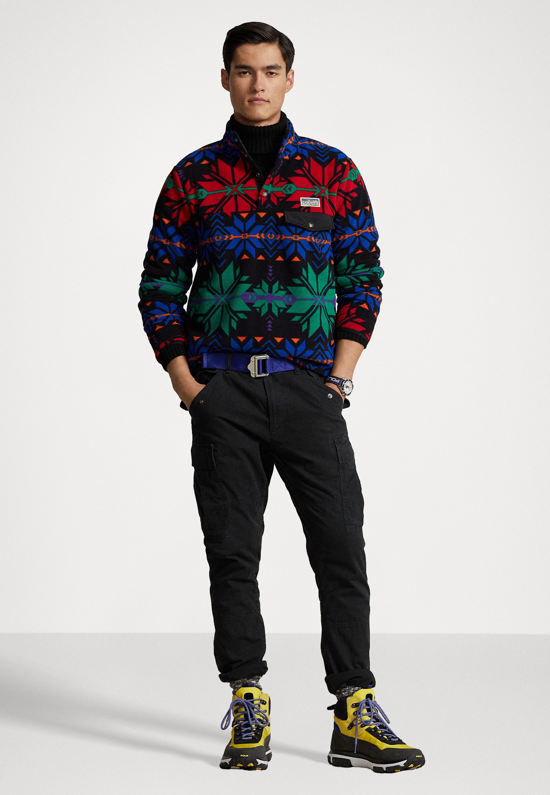 Polo Ralph Lauren SLIM FIT PANTS - Cargo trousers - black