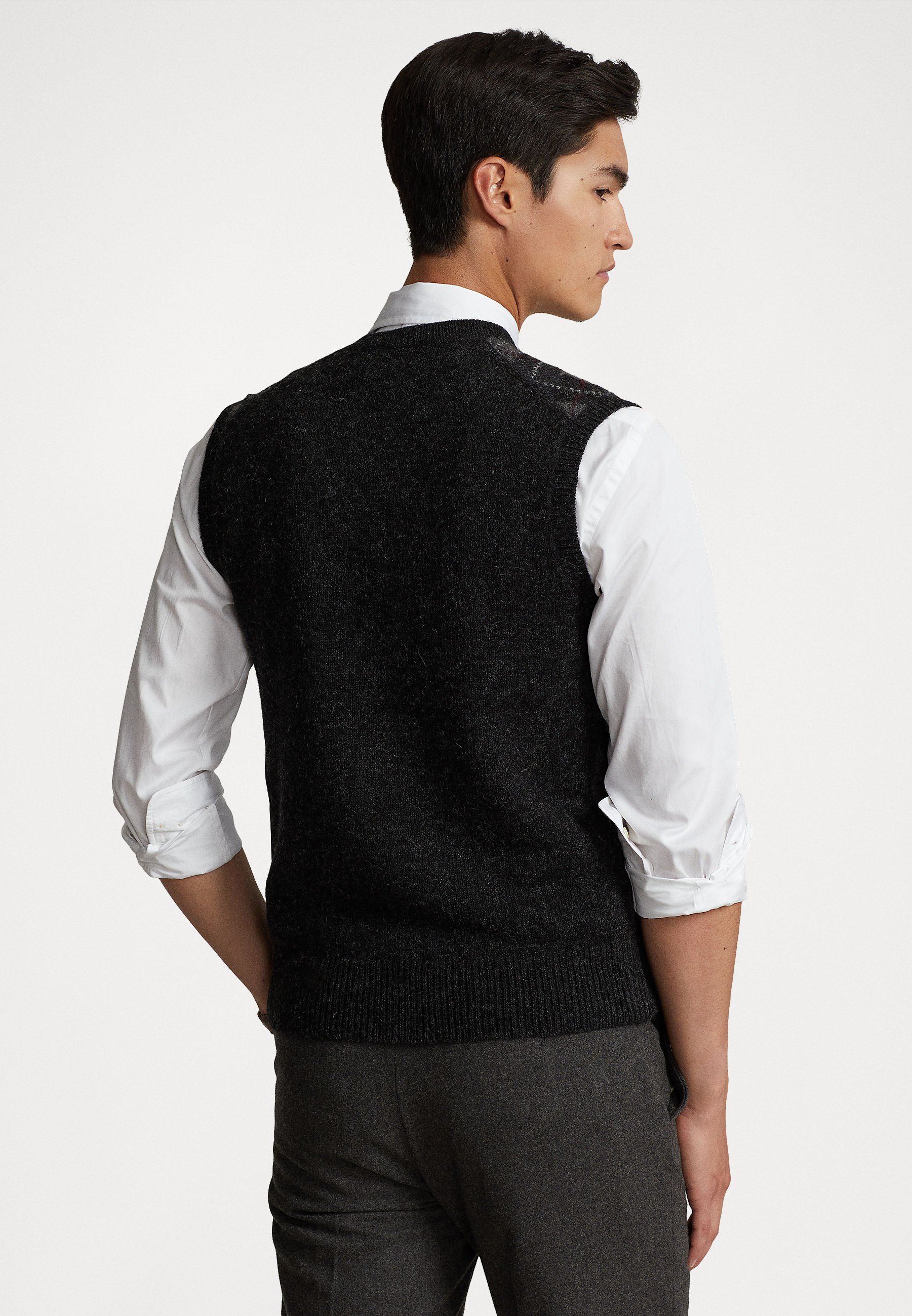 Polo Ralph Lauren SLEEVELESS VEST - Jumper - charcoal combo/black