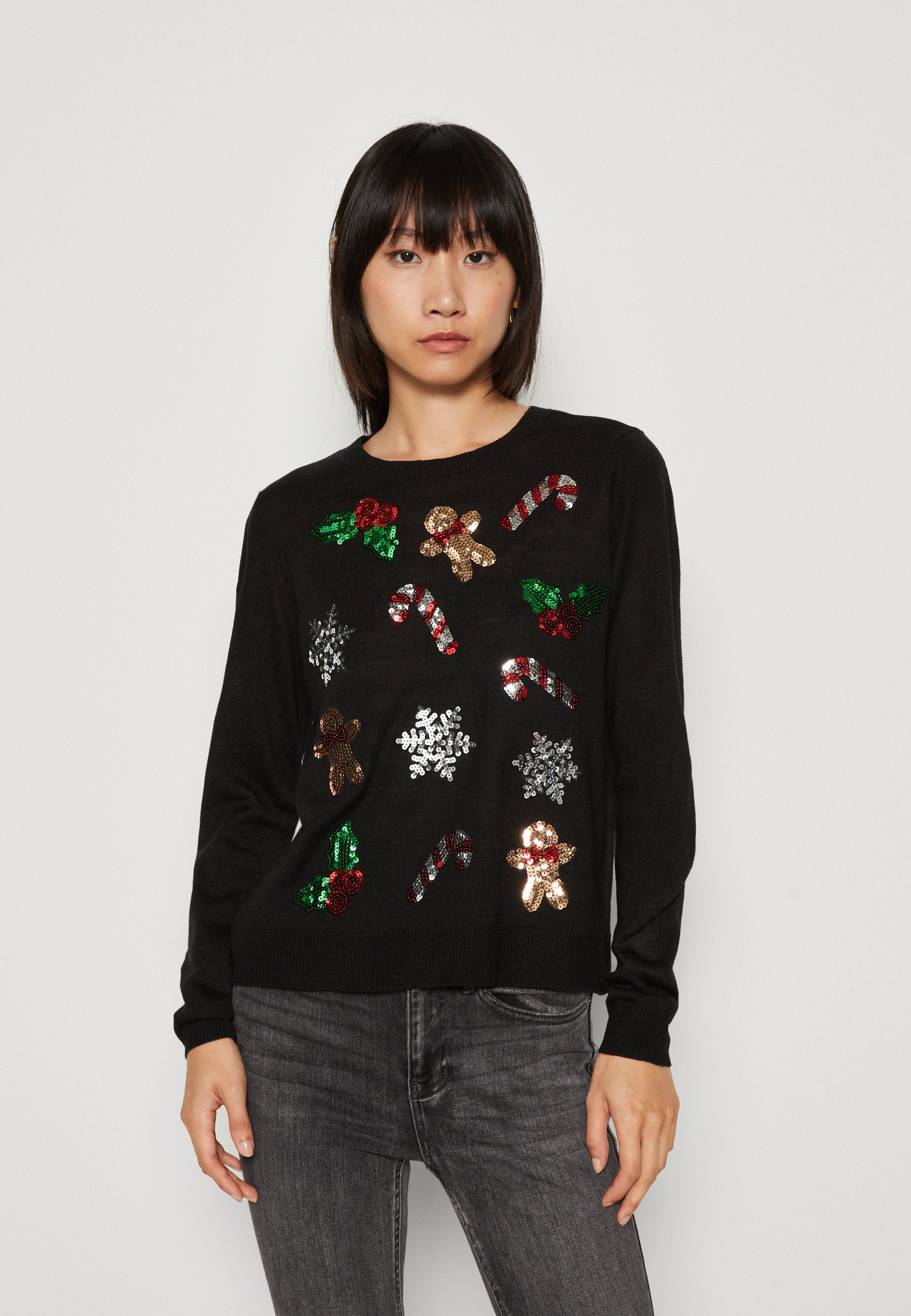 ONLY ONLXMAS JINGLE  - Jumper - black